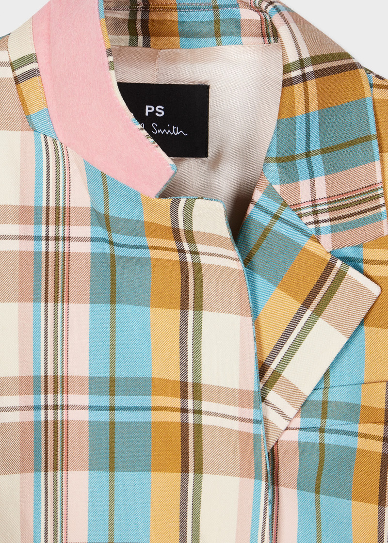 Paul Smith Multi Colour Check Double Breasted Jacket outlook