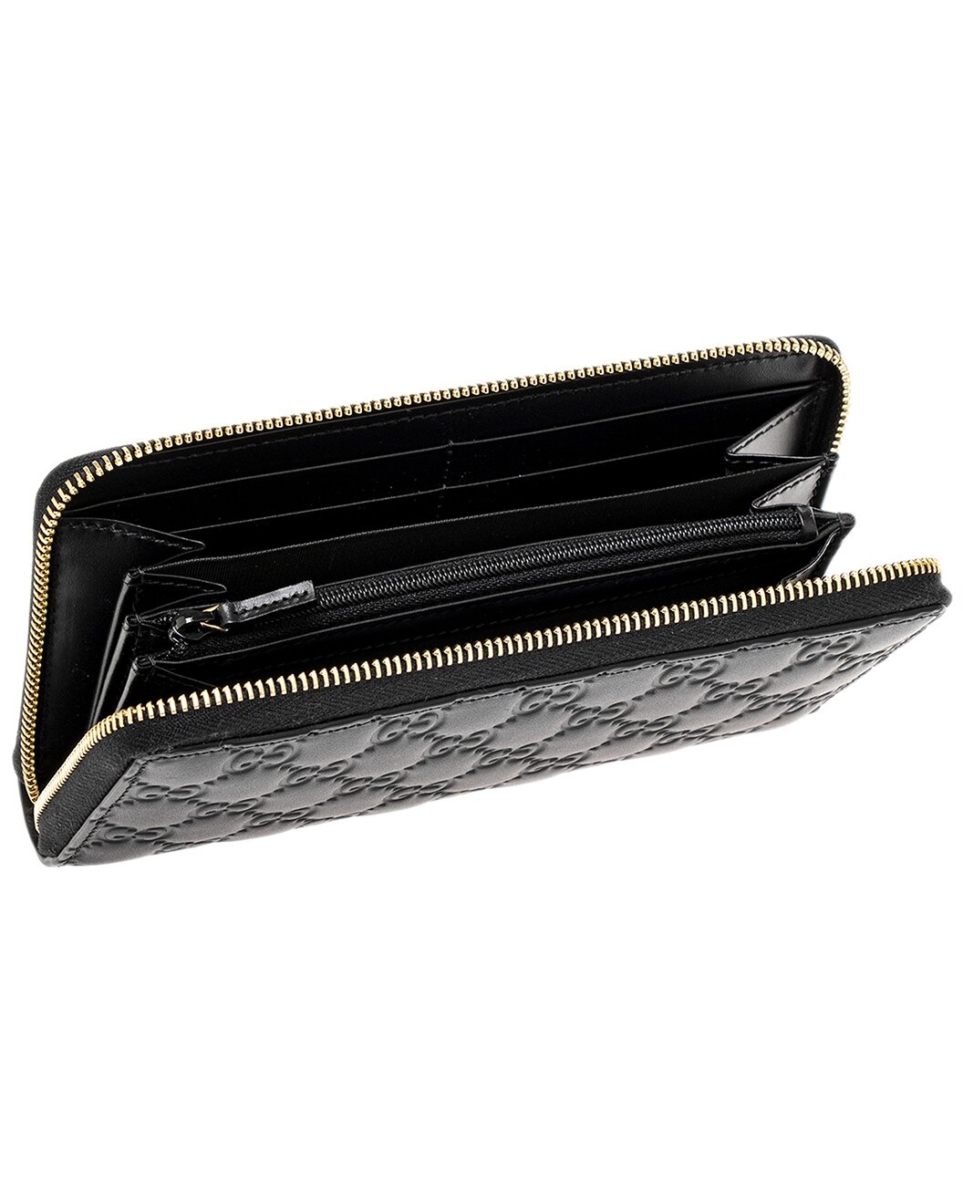 Gucci Guccissima Leather Long Zip Around Wallet - 3
