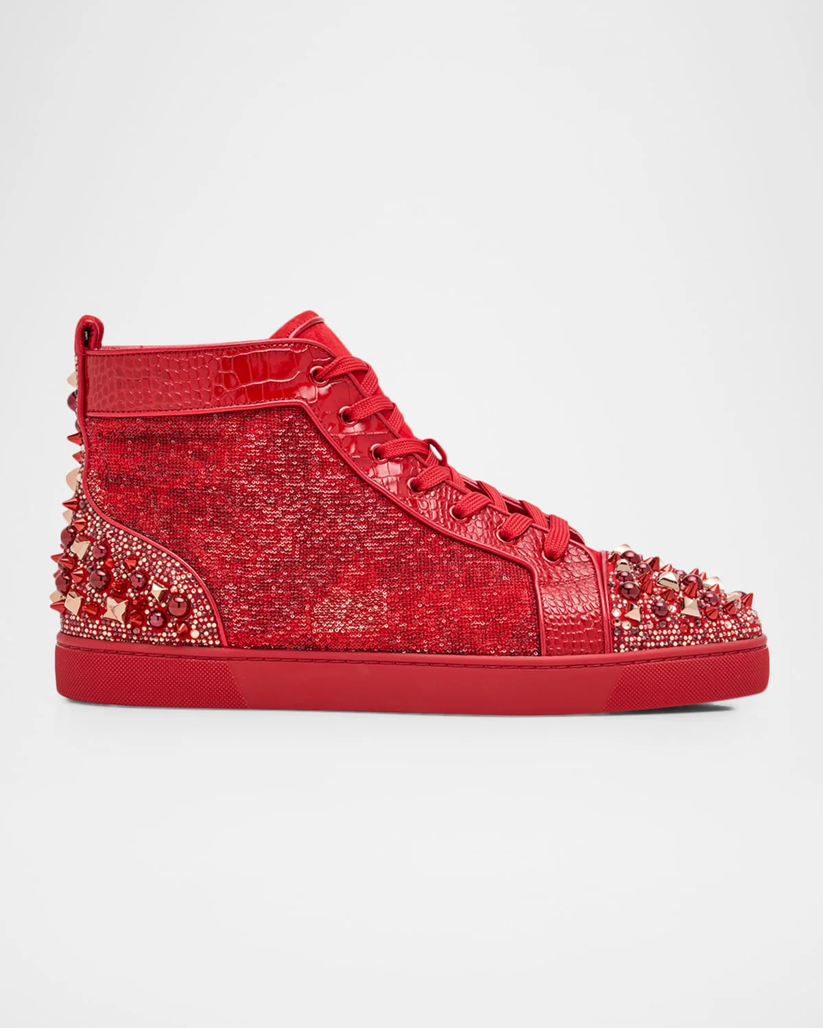 Men's Supertracks Sequin Multi-Spike High-Top Sneakers - 1