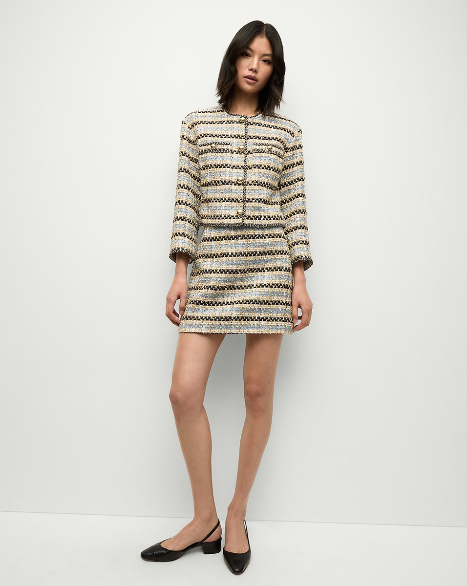 SUMIRA METALLIC TWEED JACKET - 7