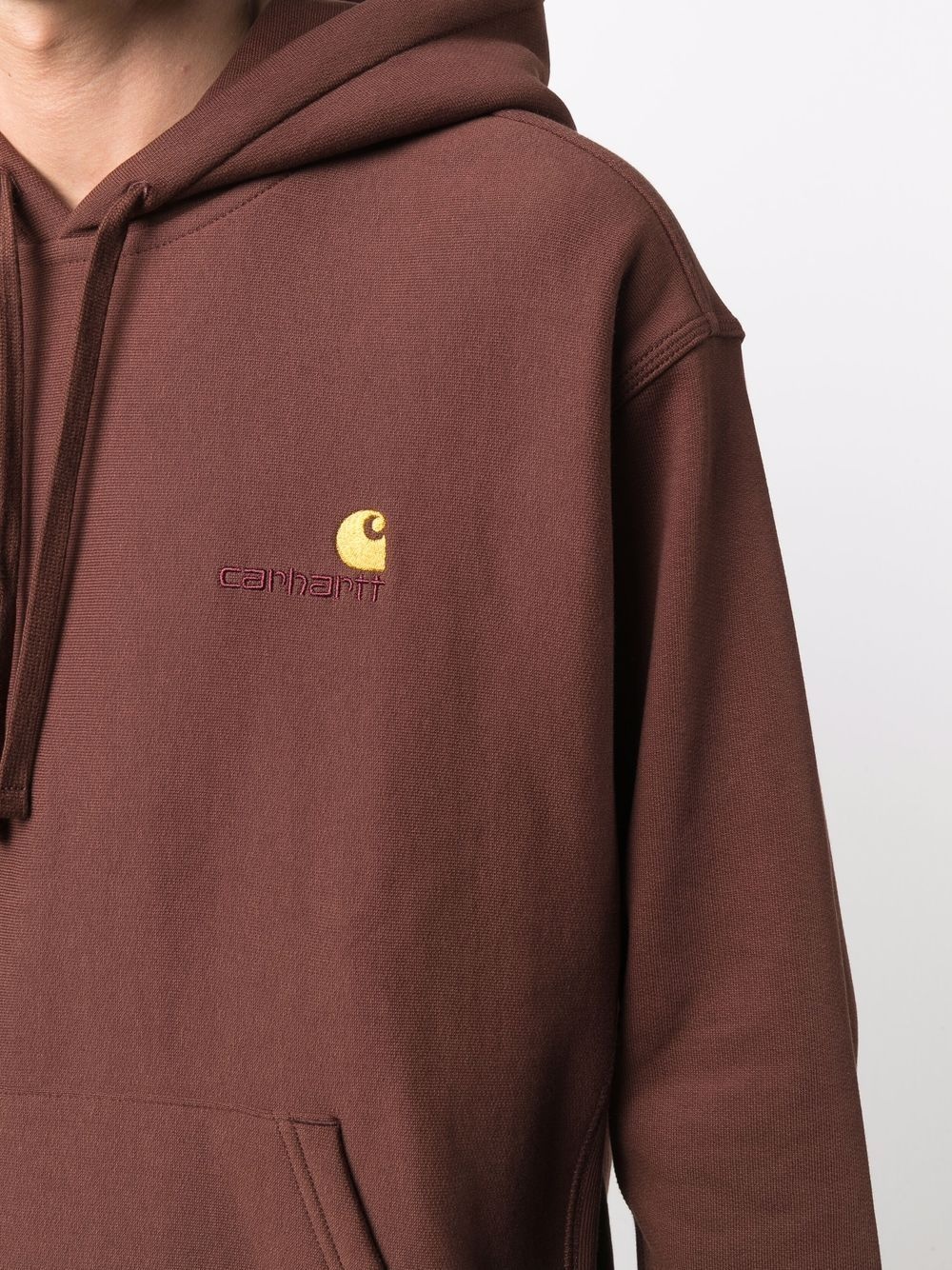 logo-embroidered hoodie - 5