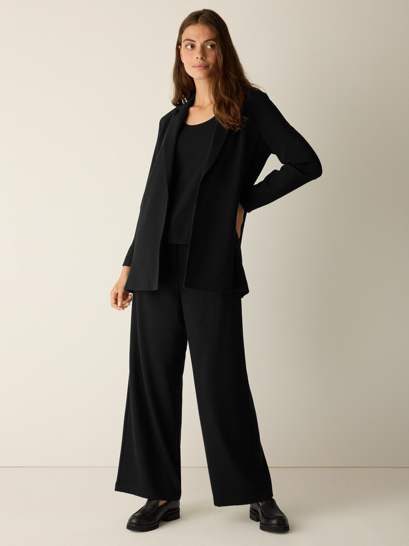 Stretch Wool Crepe Long Blazer 3