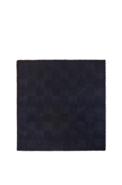 Loewe Damero scarf in wool, silk and cashmere outlook