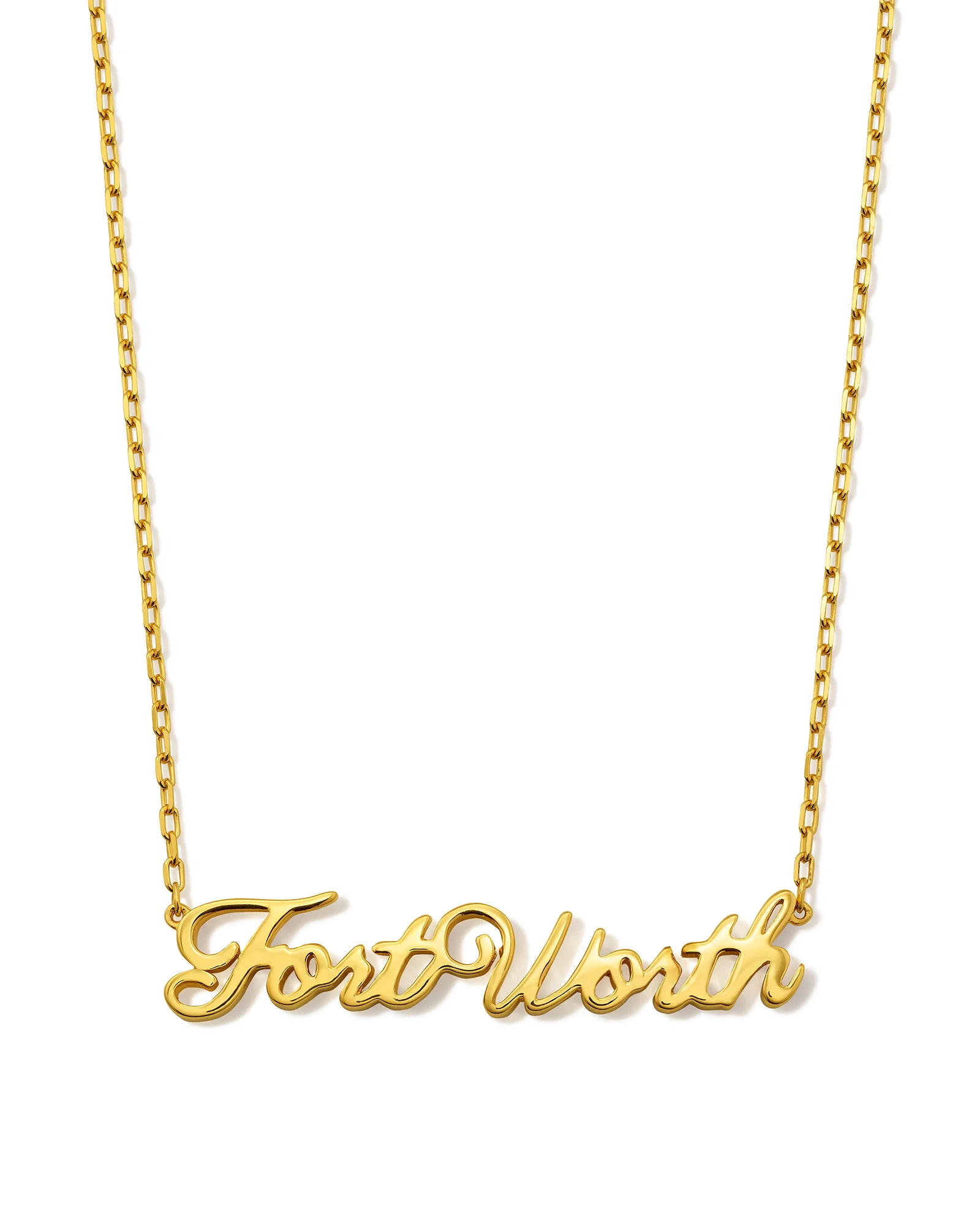 Fort Worth Pendant Necklace in 18k Gold Vermeil - 1