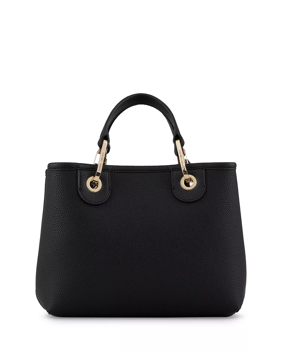 MyEA Small Black Shopper Tote Bag - 4