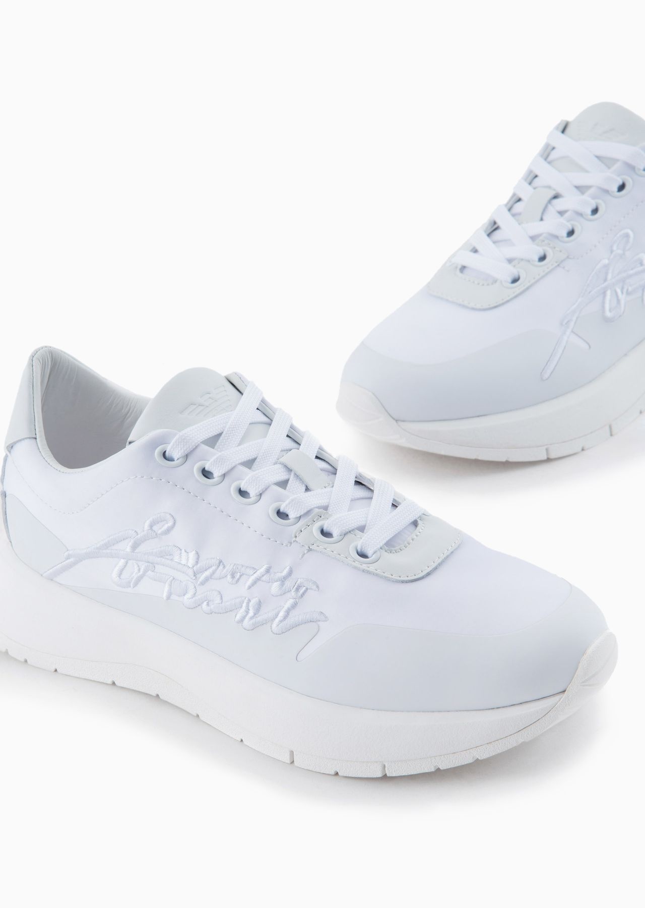 Nylon sneakers with Travel Essentials signature logo embroidery - 5