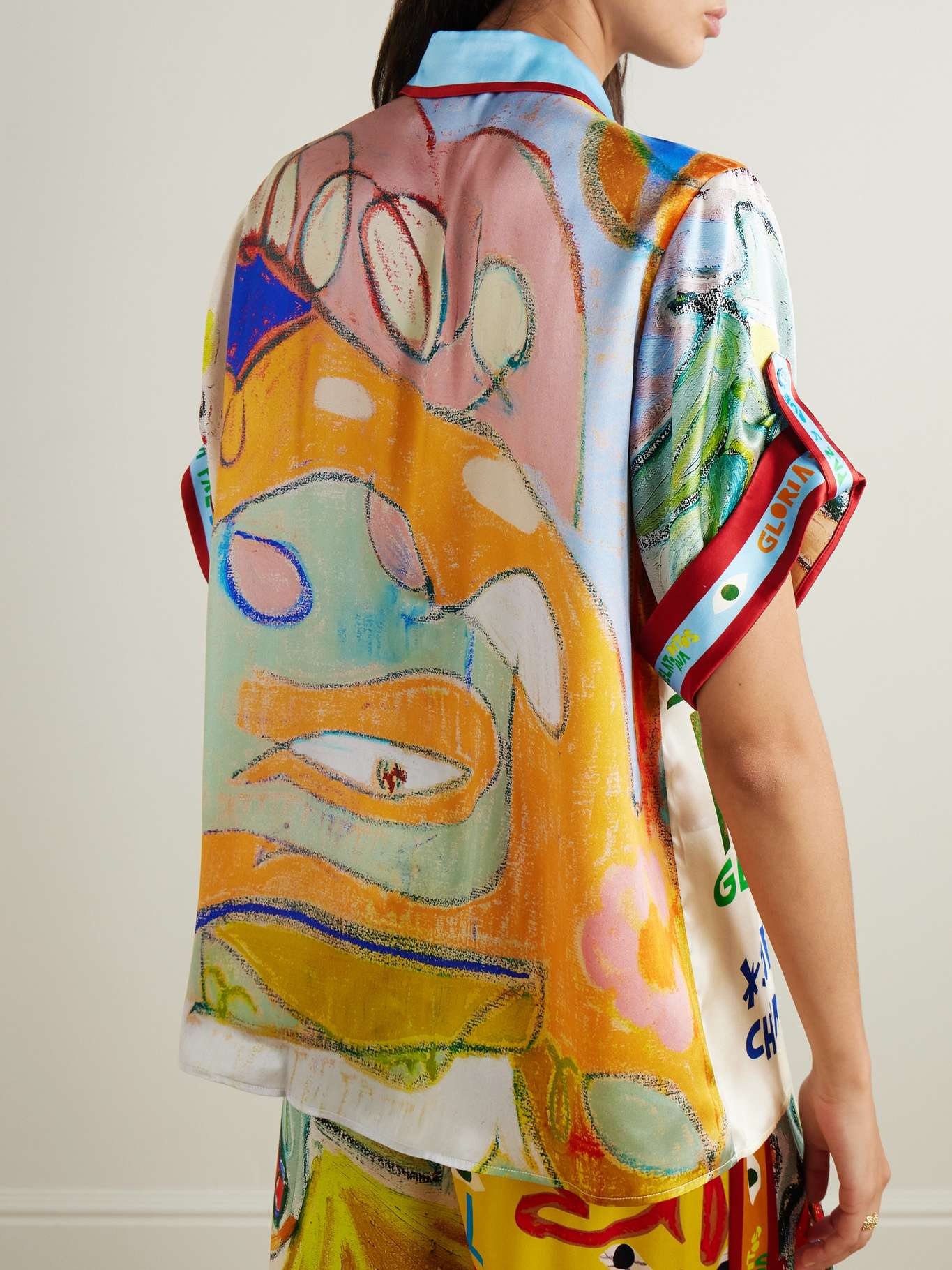 + Nadia Hernandez La Charrasca printed silk crepe de chine shirt Multi - 3