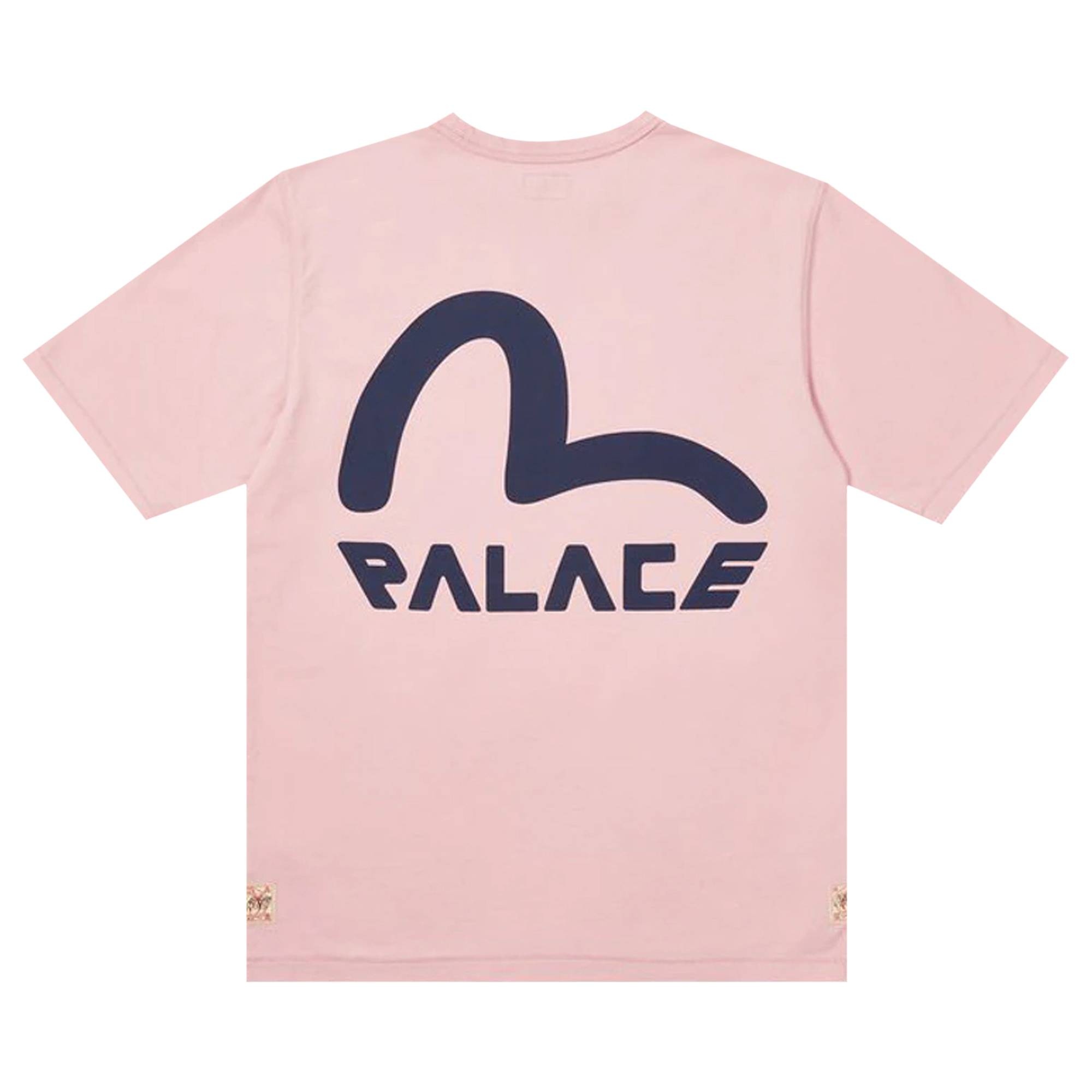 Palace x Evisu Seagull T-Shirt 'Pink Nectar' - 2