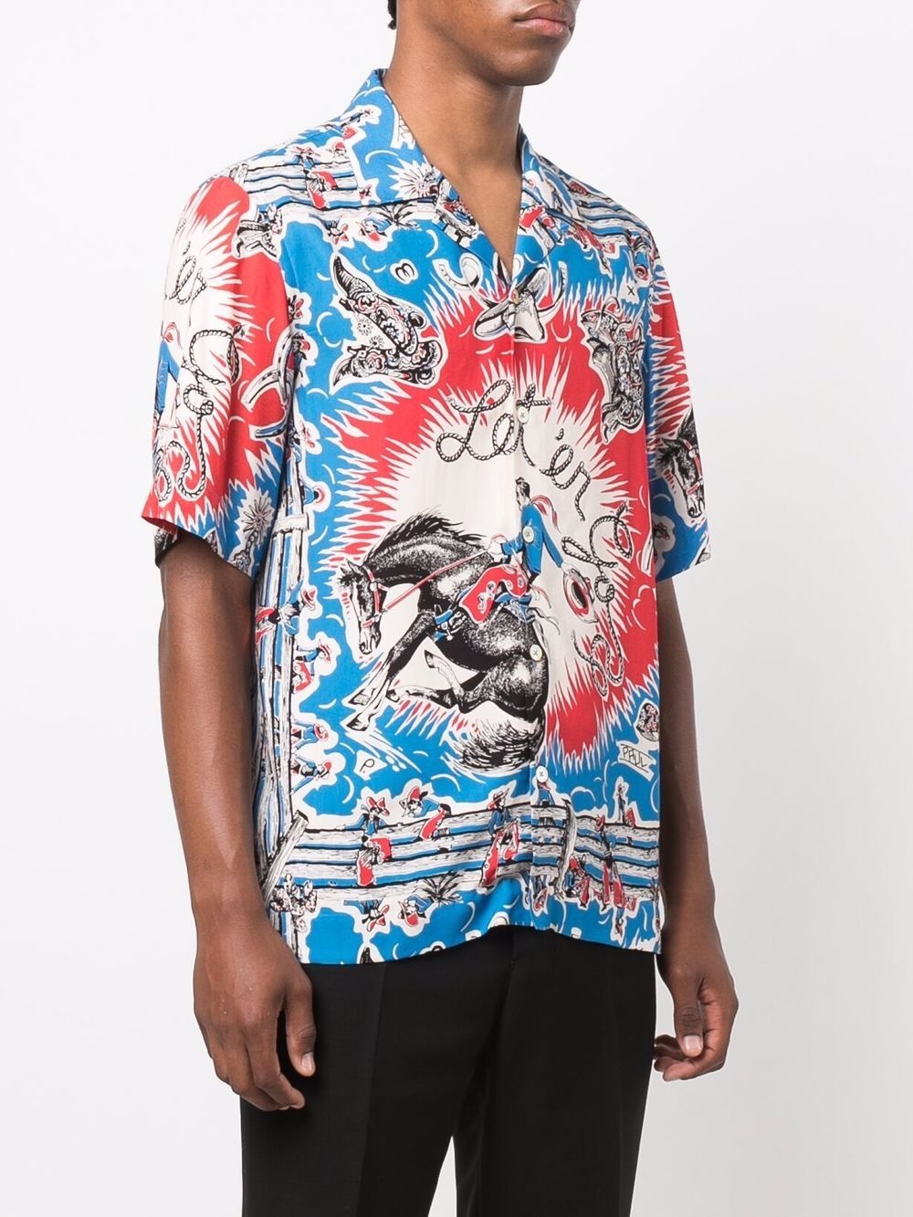 cowboy graphic-print shortsleeved shirt - 3