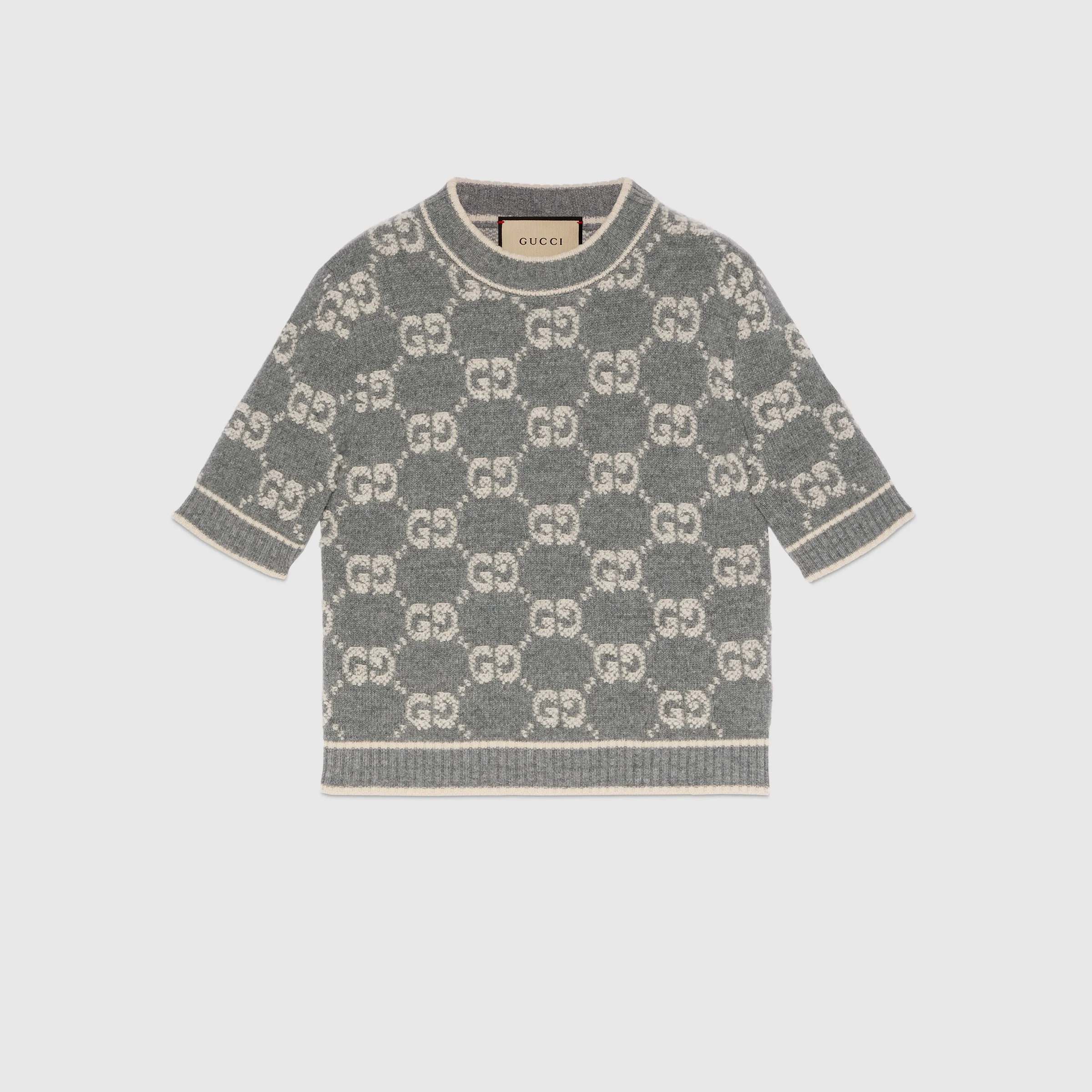 GG wool bouclé jacquard top - 1