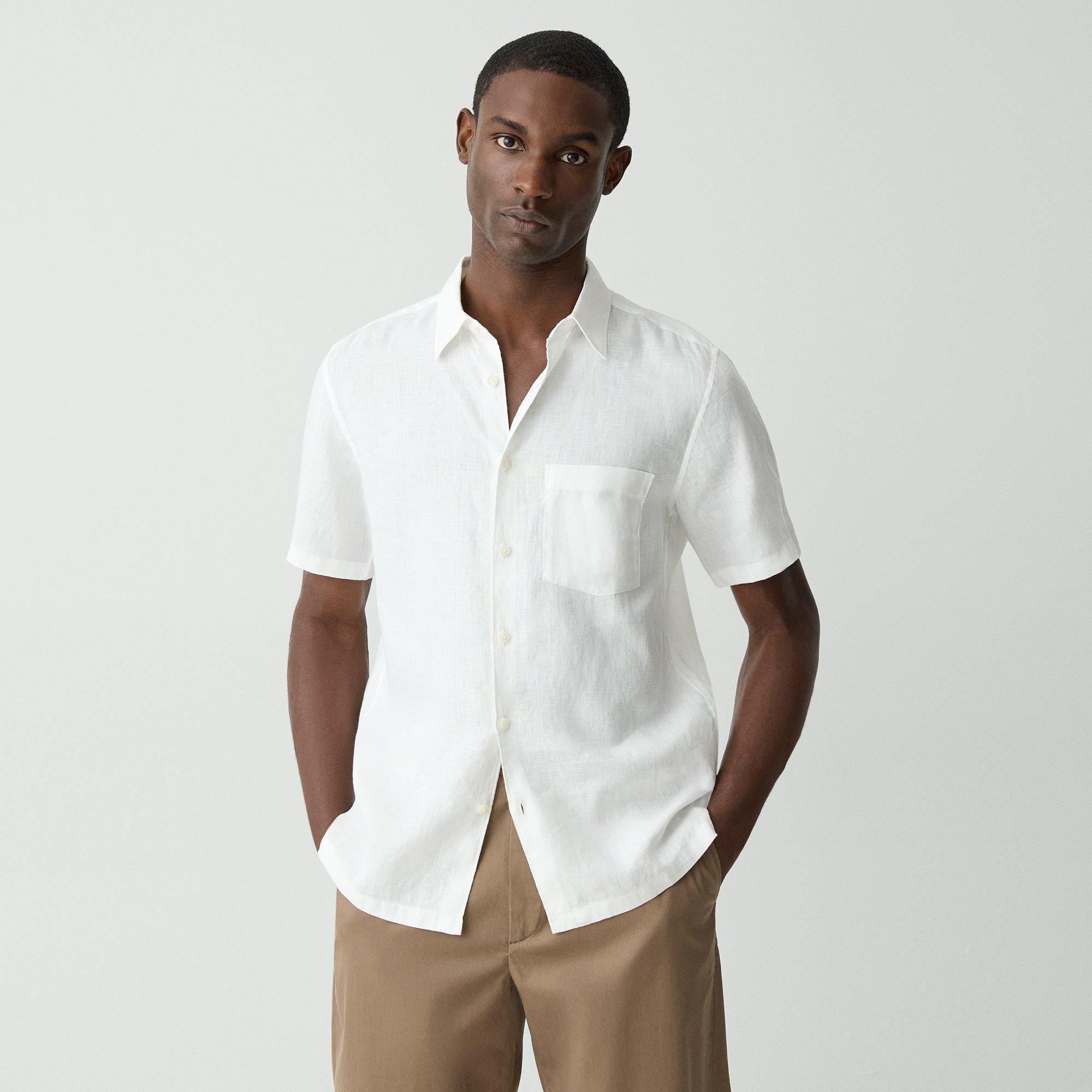 Irving Short-Sleeve Shirt in Relaxed Linen - 2