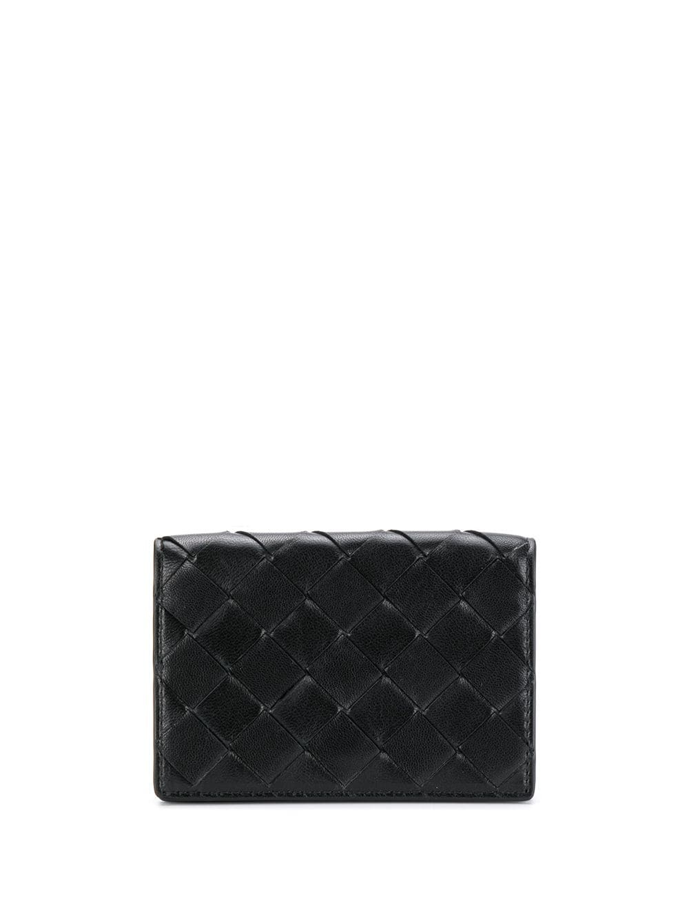 small intrecciato weave wallet - 1