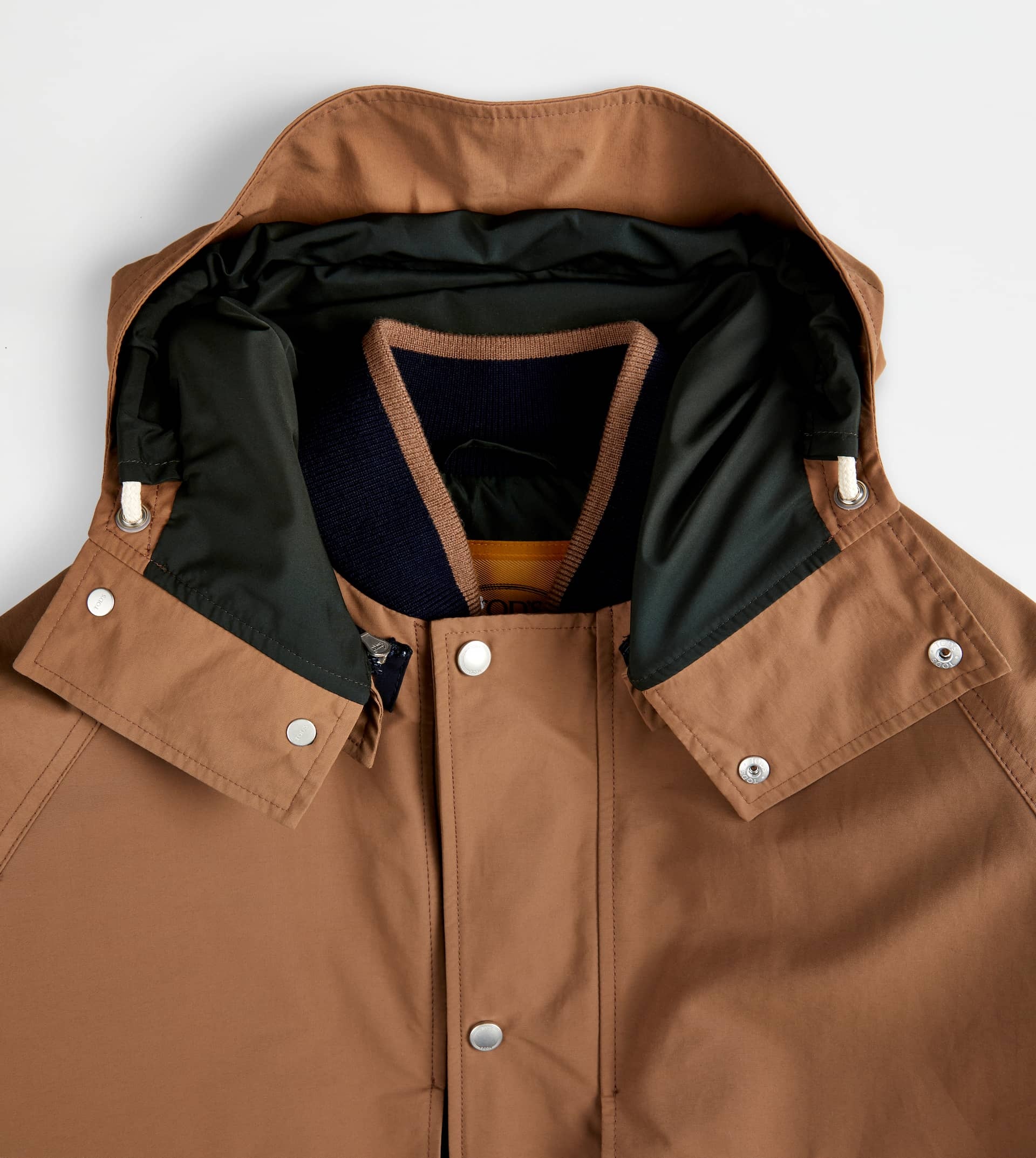 COLOR BLOCK PARKA - BROWN, BLUE - 9