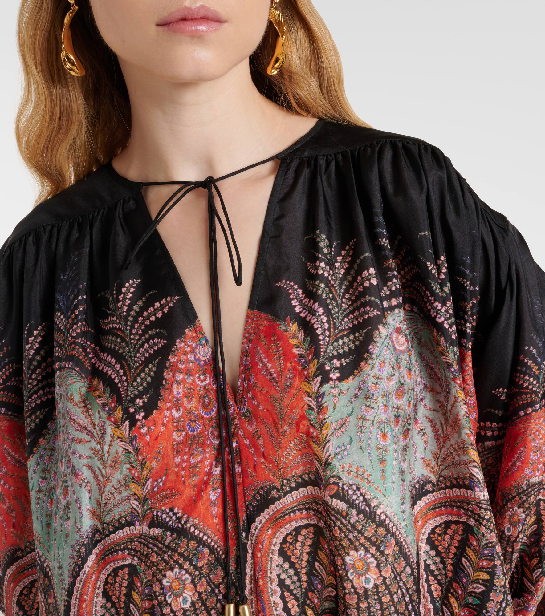 Rhiannon ruffled silk top - 4