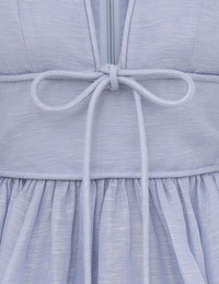 eden structured mini dress ZIMMERMANN - Eden Structured Mini Dress Dusty Blue
