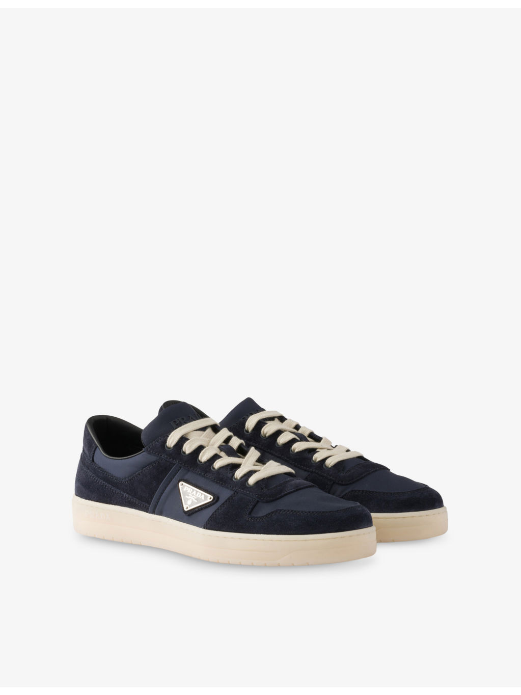 Downtown Re-Nylon and Suede Low-Top Trainers - 3