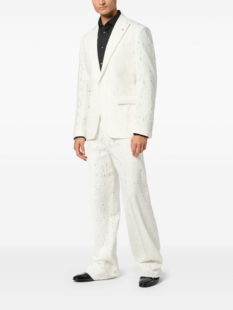 PHILIPP PLEIN distressed blazer outlook