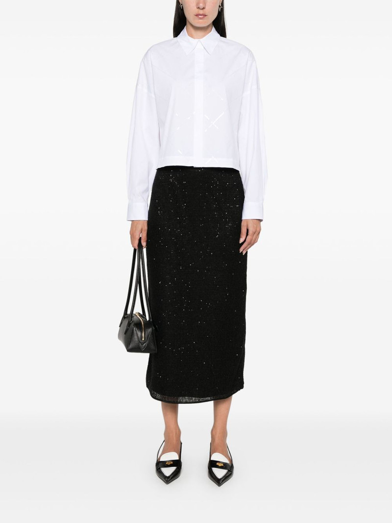 PESERICO mesh midi skirt outlook
