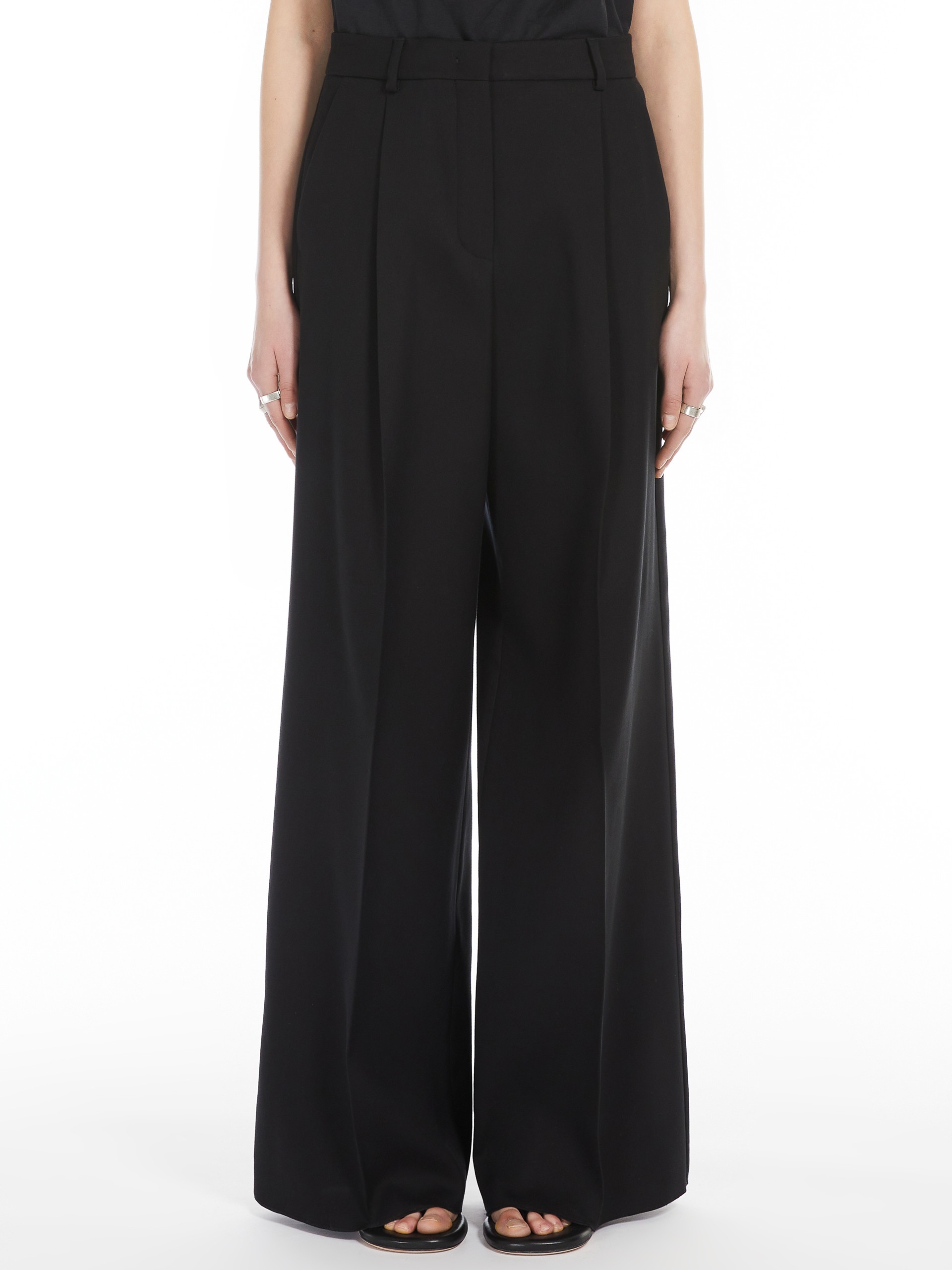 ZIRLO Wide-fit double-faced cady trousers - 3