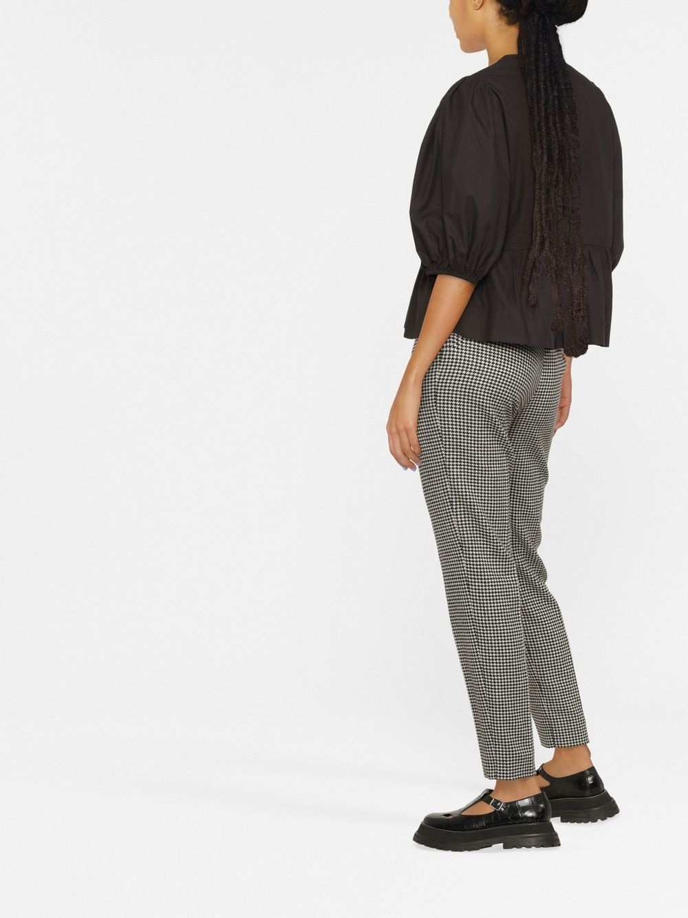 puff-sleeved peplum blouse - 3