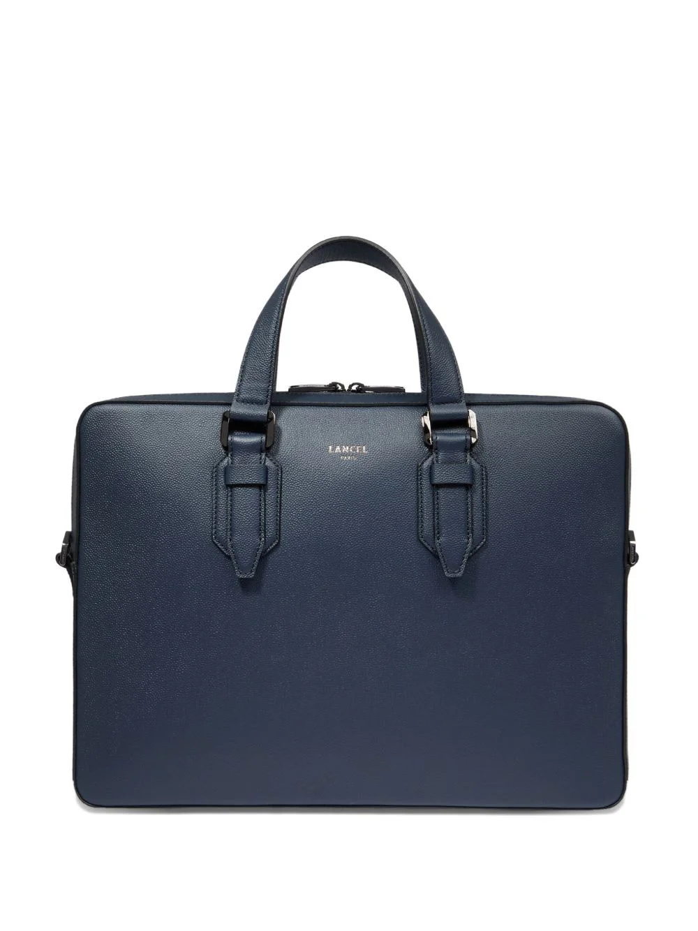 leather buckle-fastening briefcase bag - 1