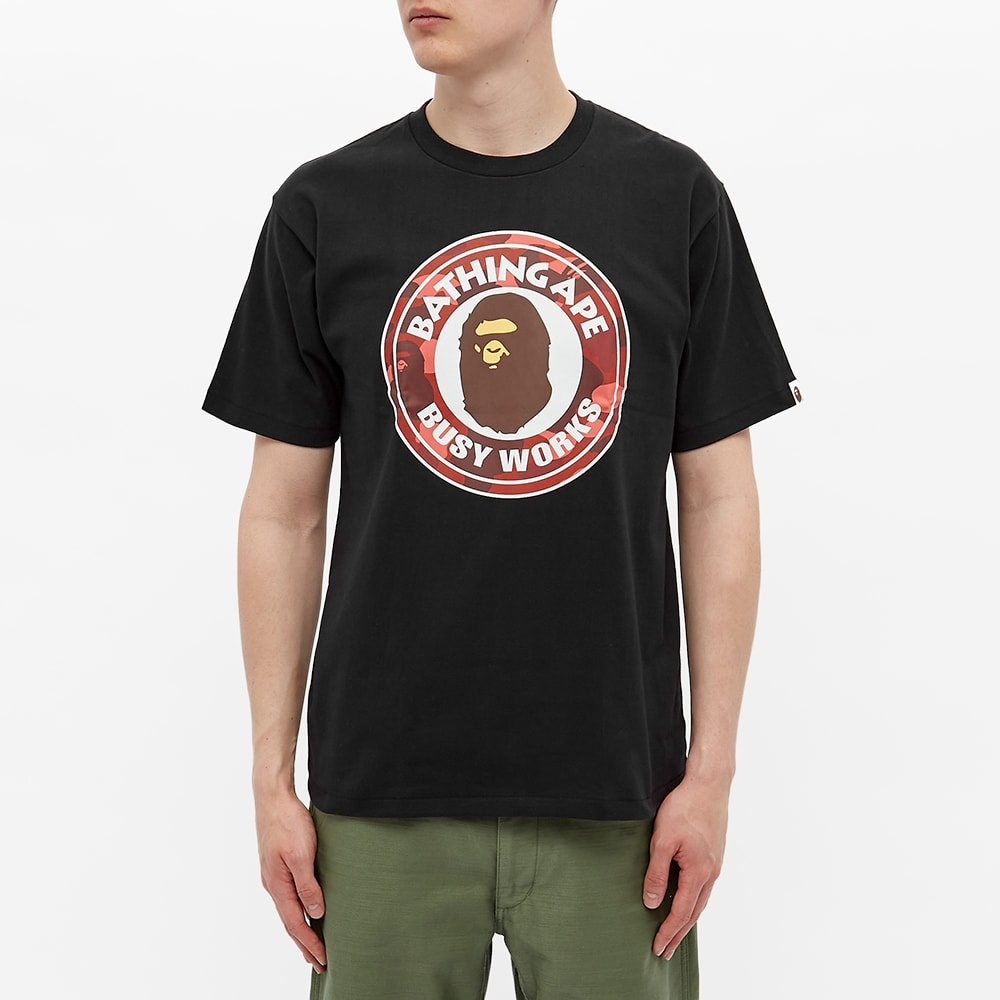 A Bathing Ape Colour Camo Busy Works Tee - 3