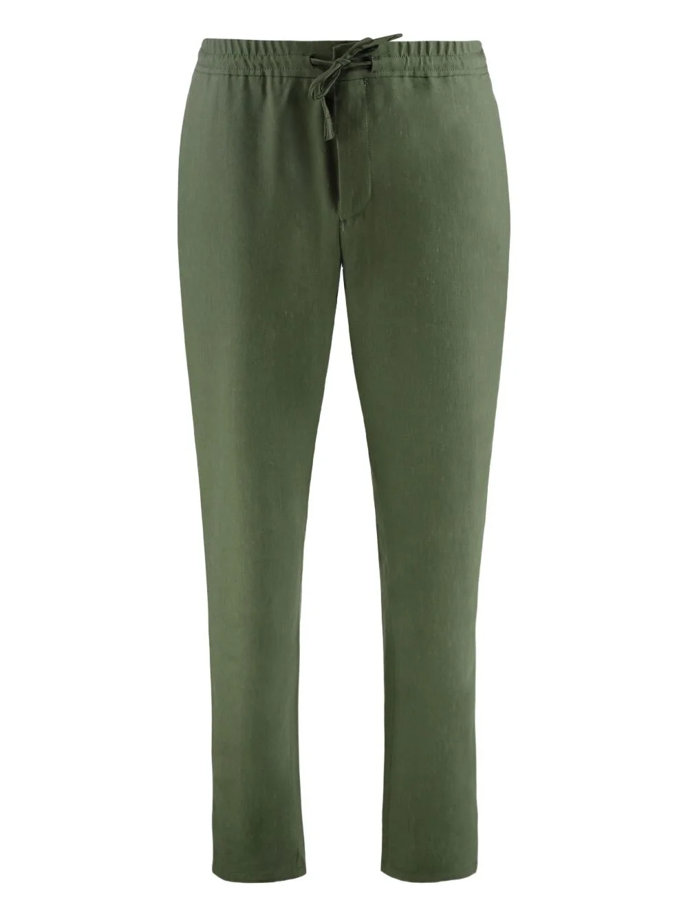 drawstring wool-blend regular trousers - 1