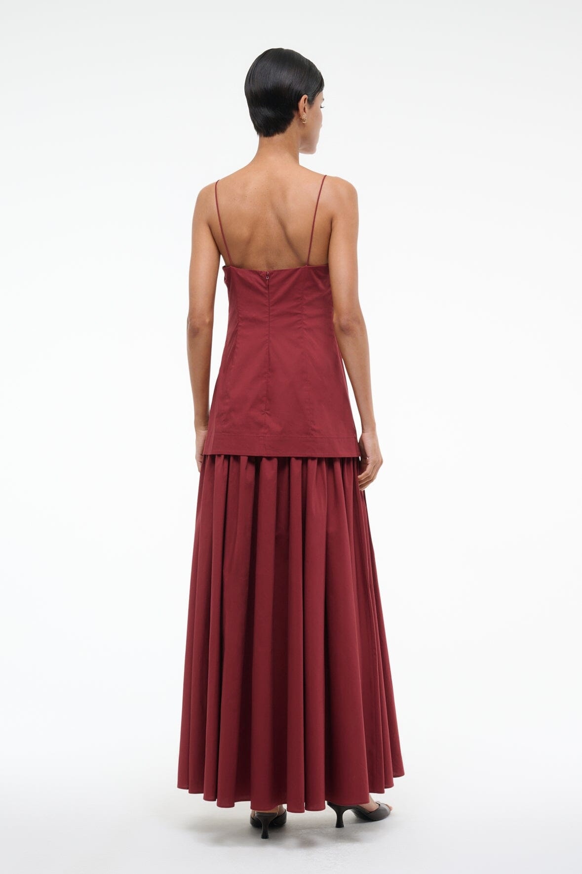 STAUD ARI DRESS SANGRIA - 4