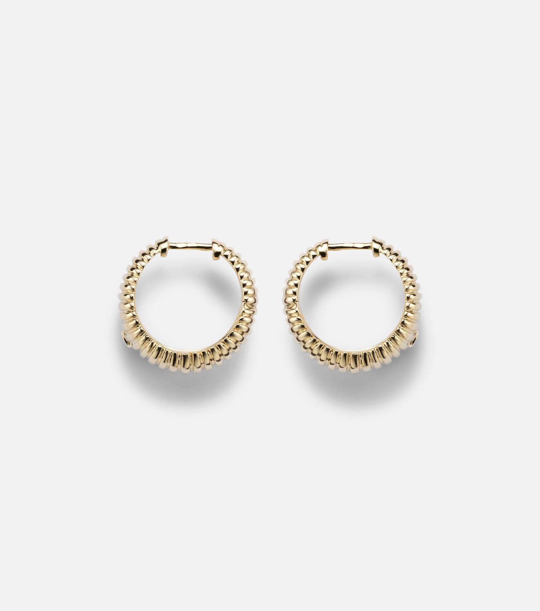 Berlingot 9kt gold earrings with diamonds - 4