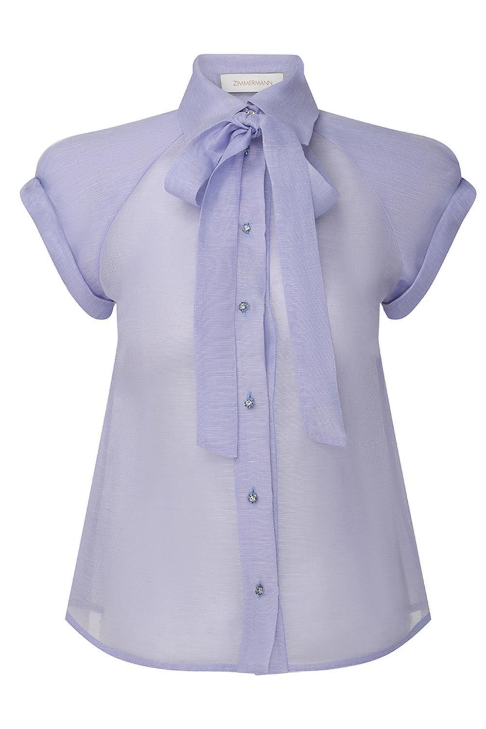 Crush Frilled Fitted Blouse - 1
