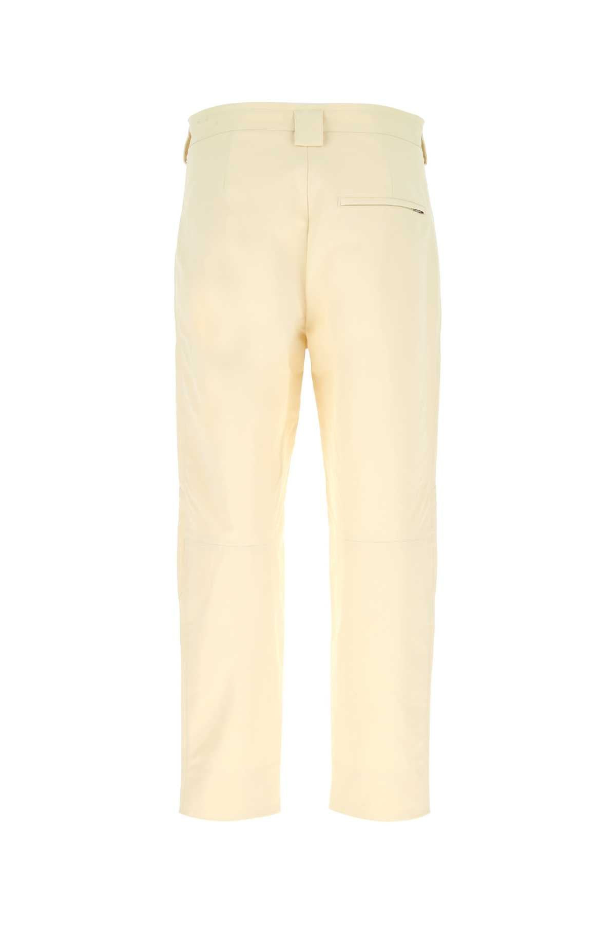 Jil Sander Men Ivory Cotton Pant - 2