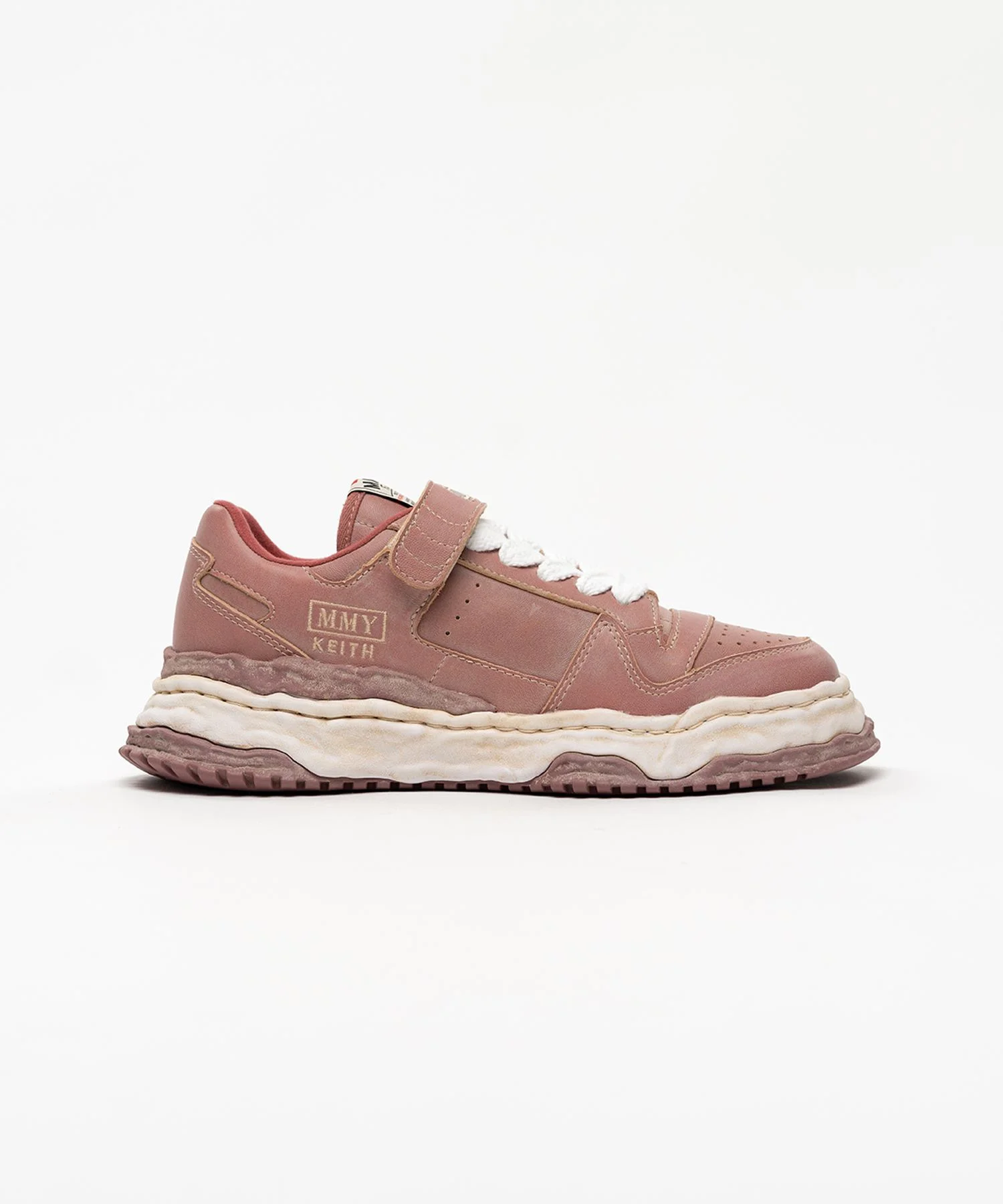 "KEITH" OG Sole Overdyed Leather Low-top Sneakers - 1
