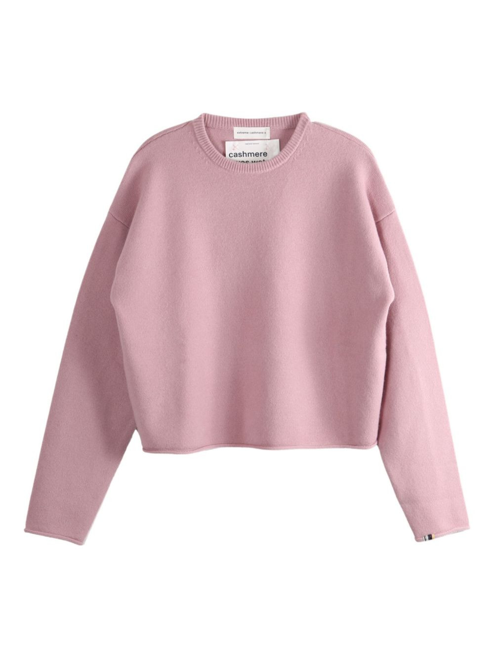 round-neck cashmere sweater - 1