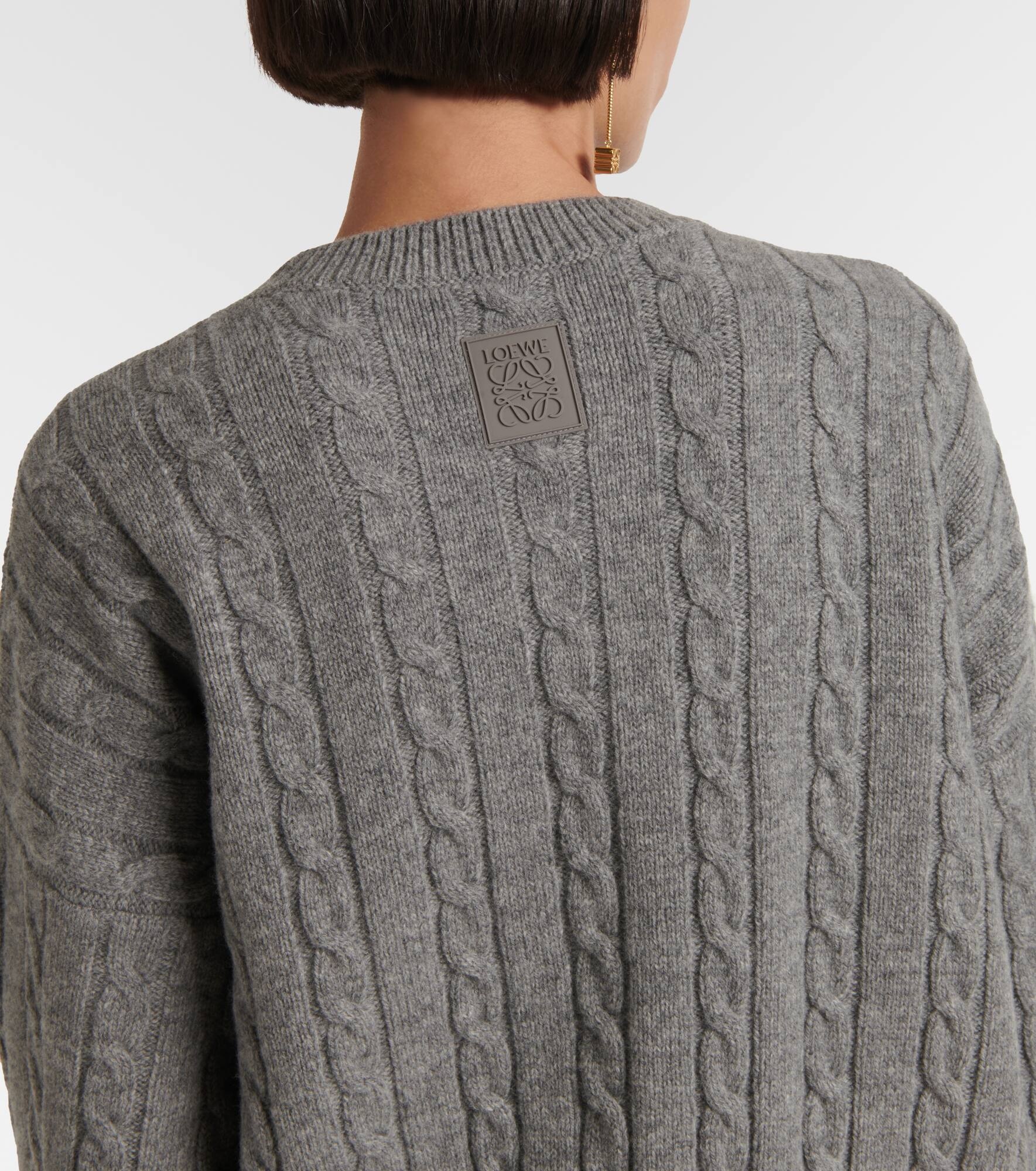 Cable-knit wool sweater - 5