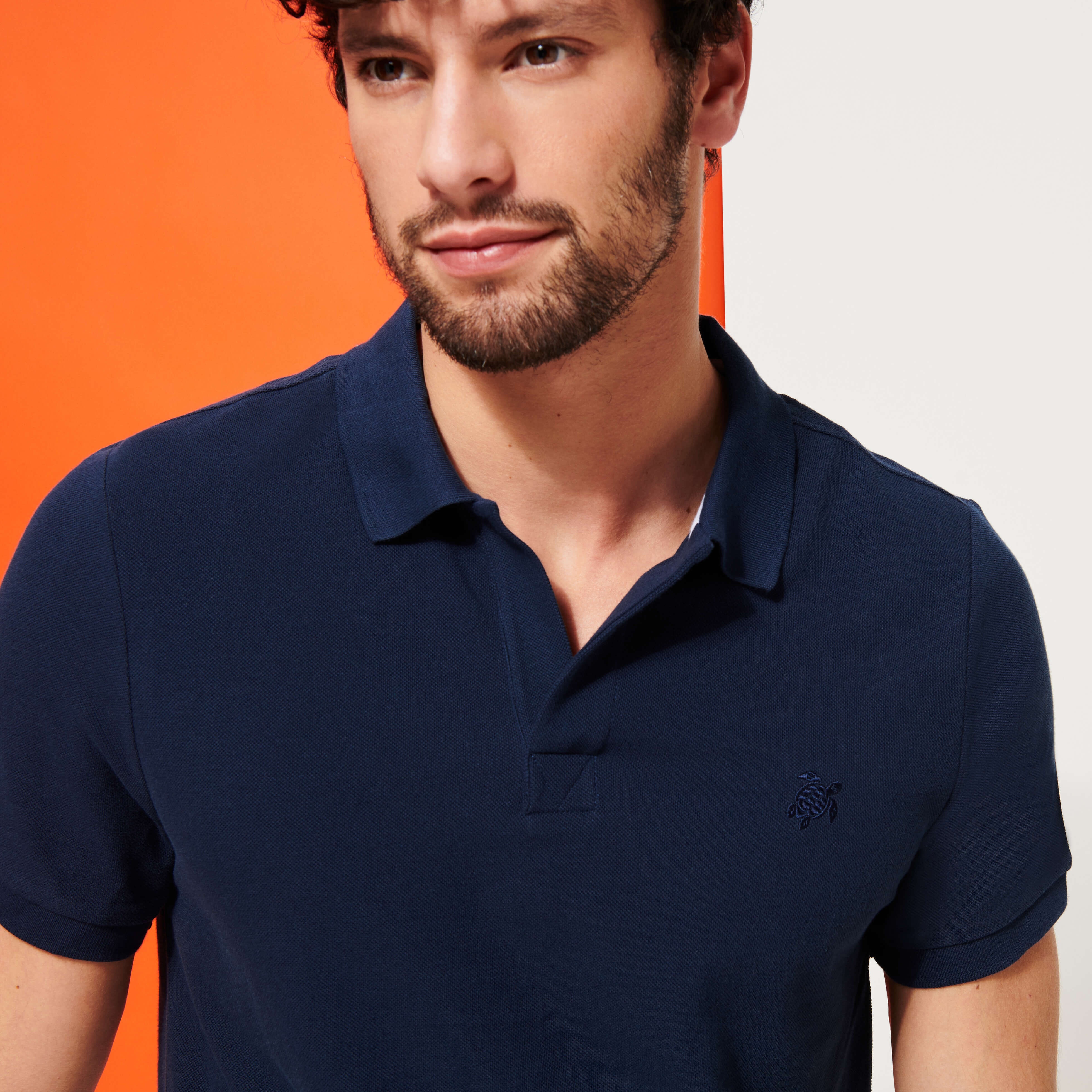 Men Changing Cotton Pique Polo Shirt Solid - 6