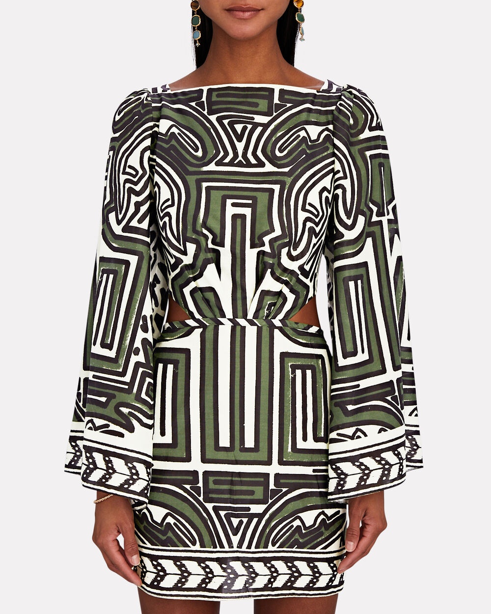 Ethnic Notes Printed Voile Mini Dress - 3