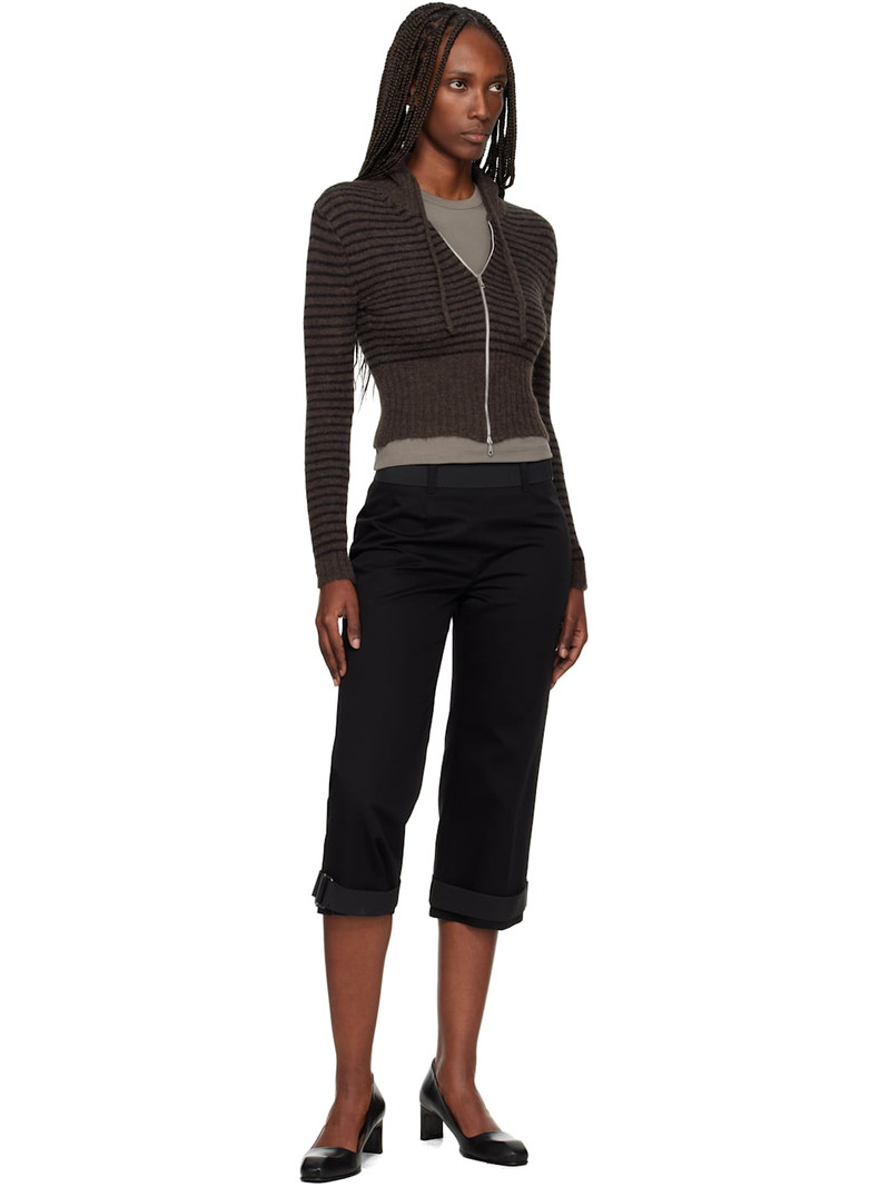 Our Legacy Black Sporty Capri Trousers outlook