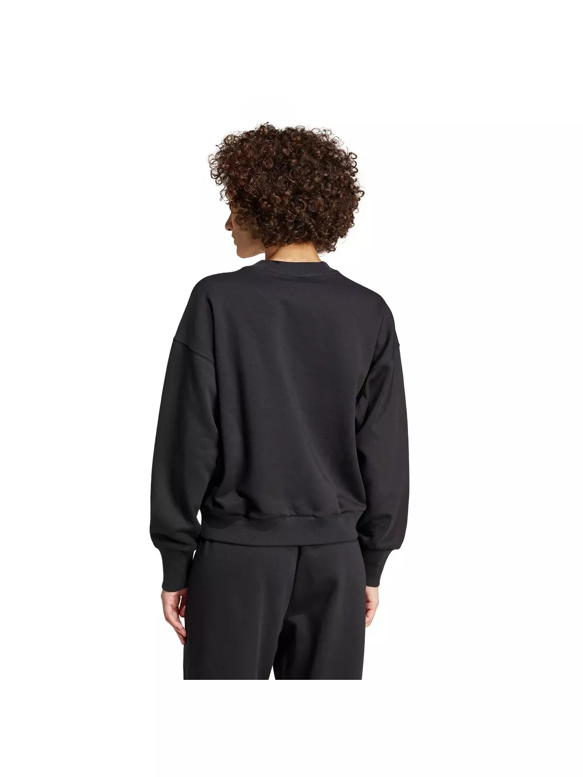 Women's ALL SZN Fleece Loose Sweatshirt - Black - 2