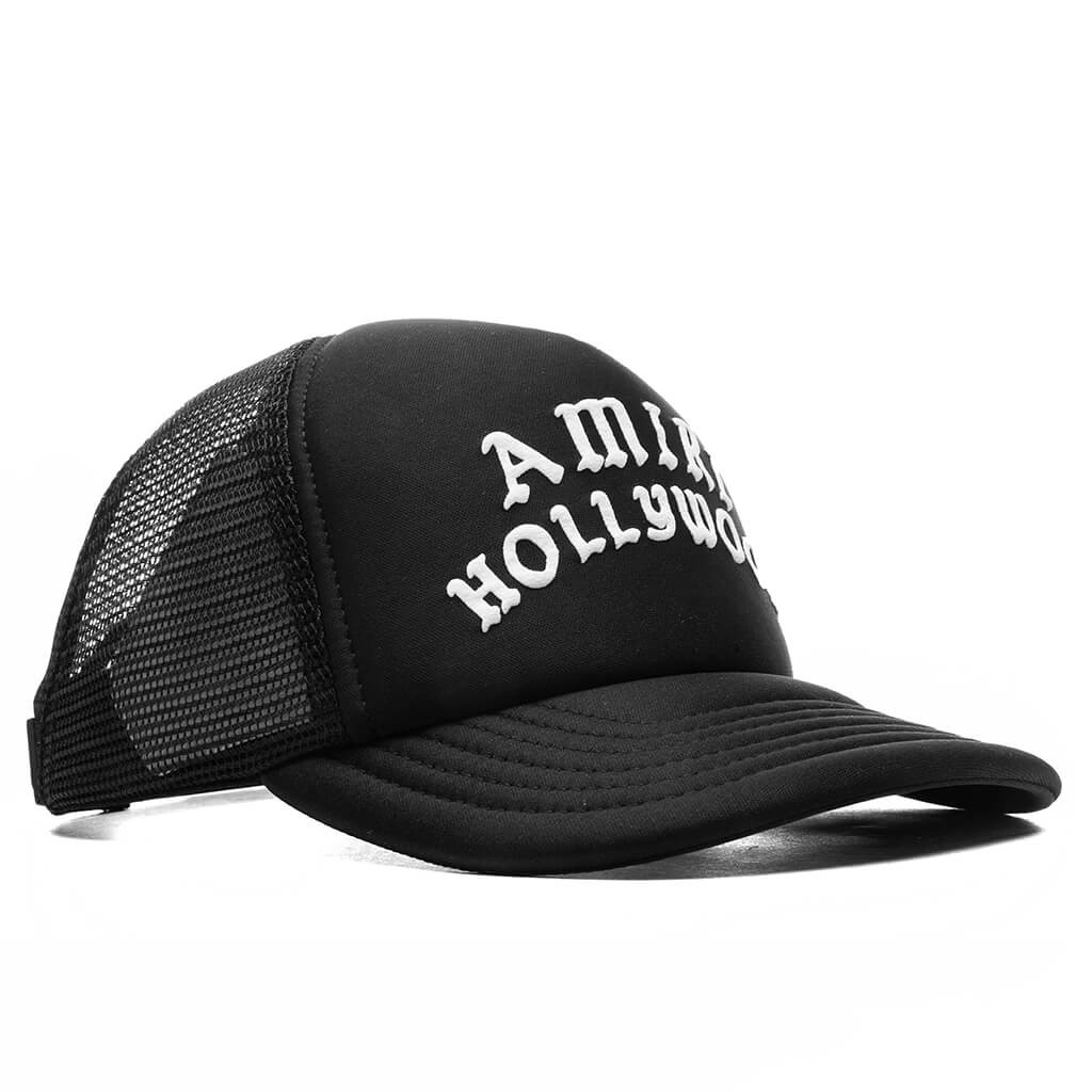 AMIRI HOLLYWOOD TRUCKER HAT - BLACK BLACK - 2