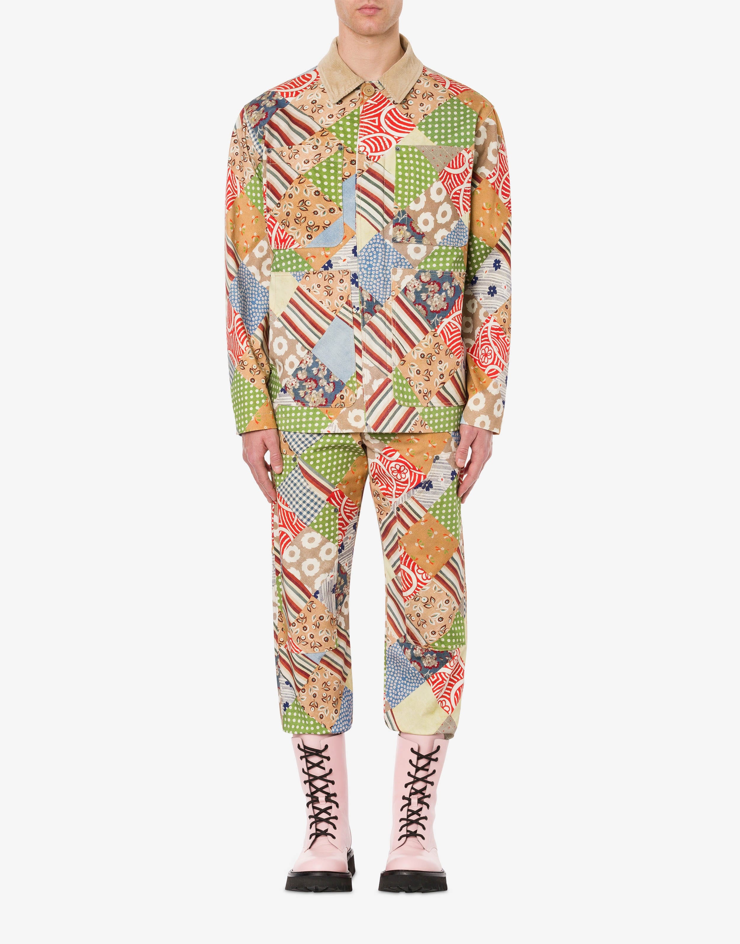 QUILT PRINT COTTON JACKET - 2