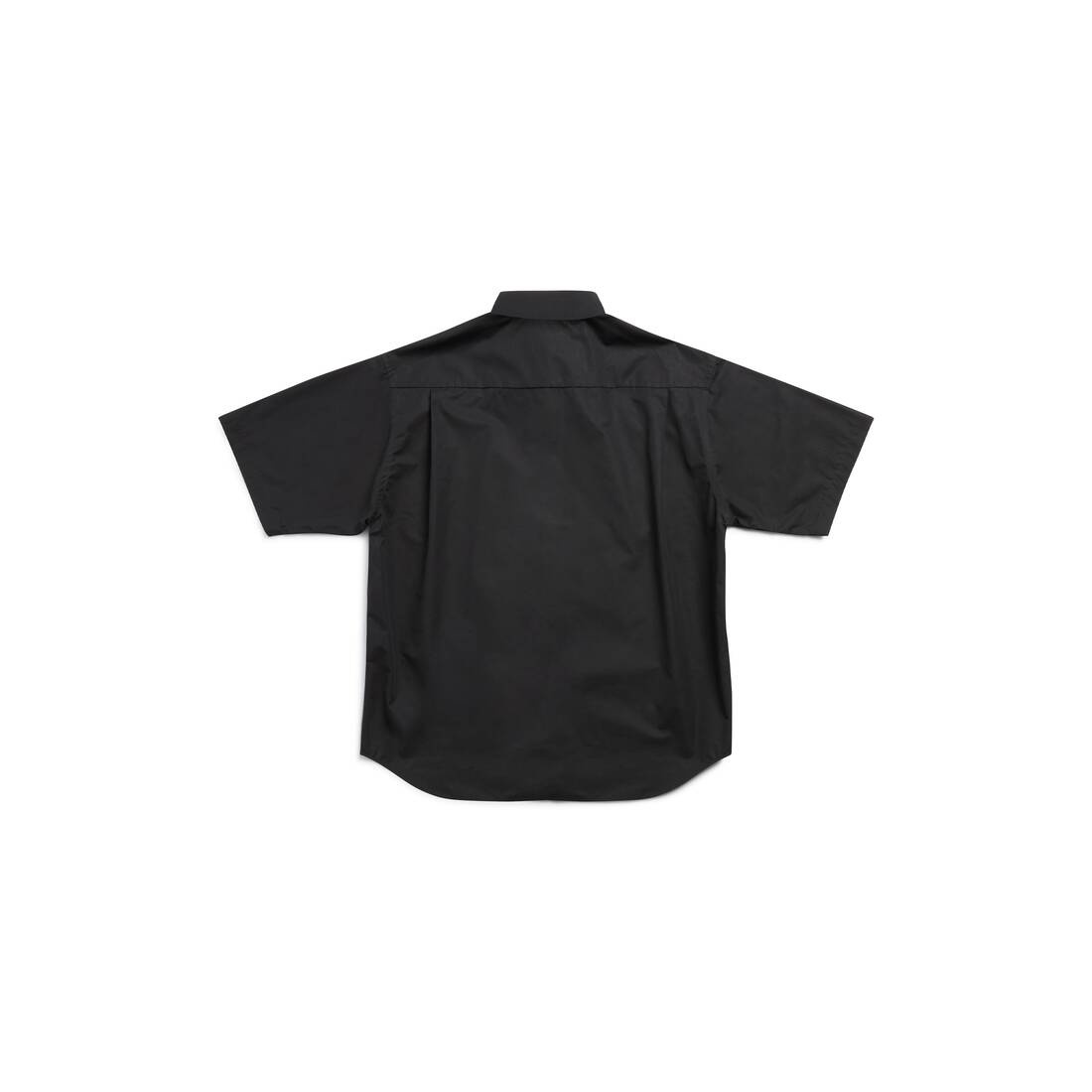 Men's Mirror Balenciaga Short Sleeve Shirt Large Fit in Black - 7
