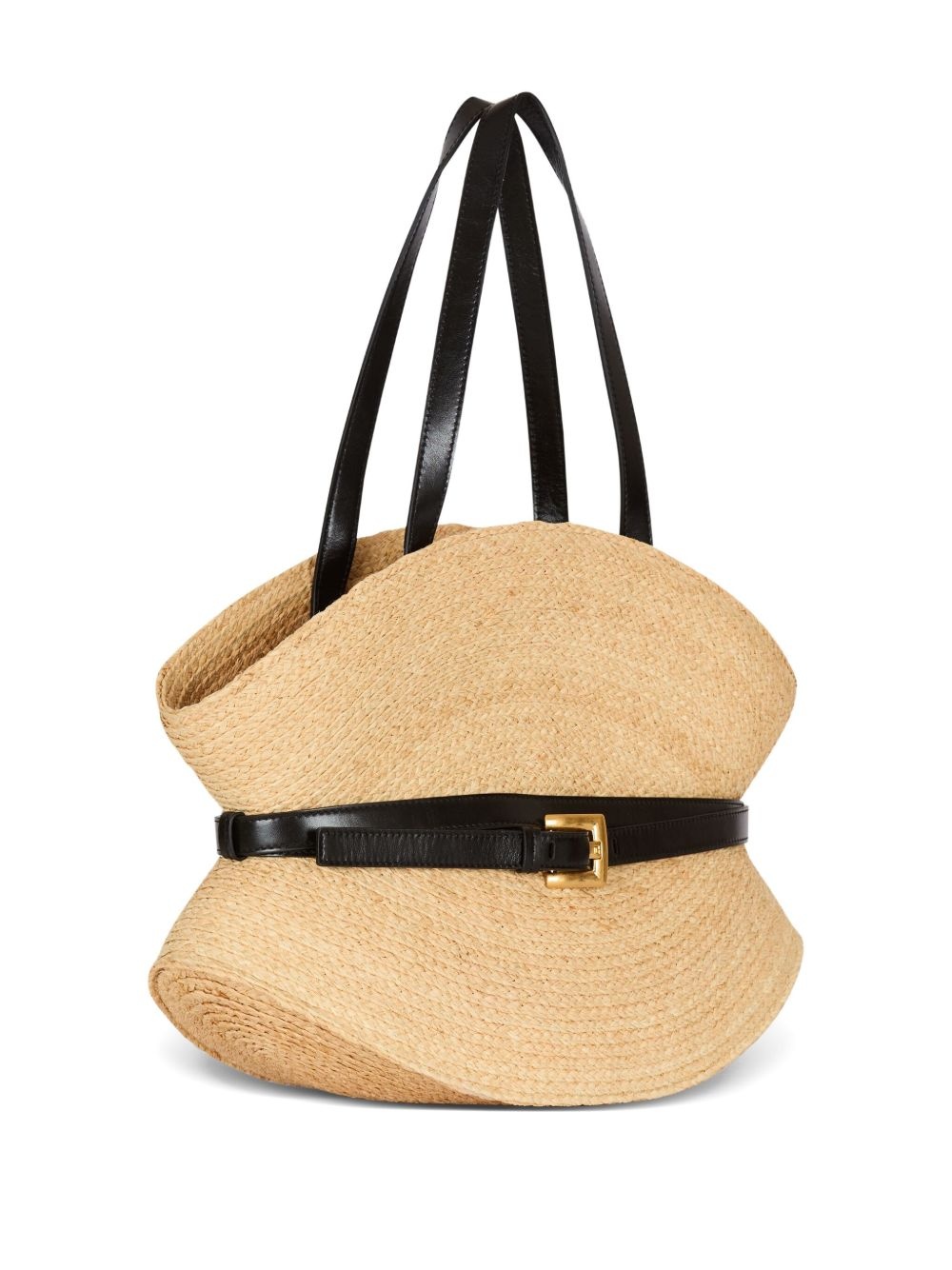 medium Shuffle raffia bag - 4