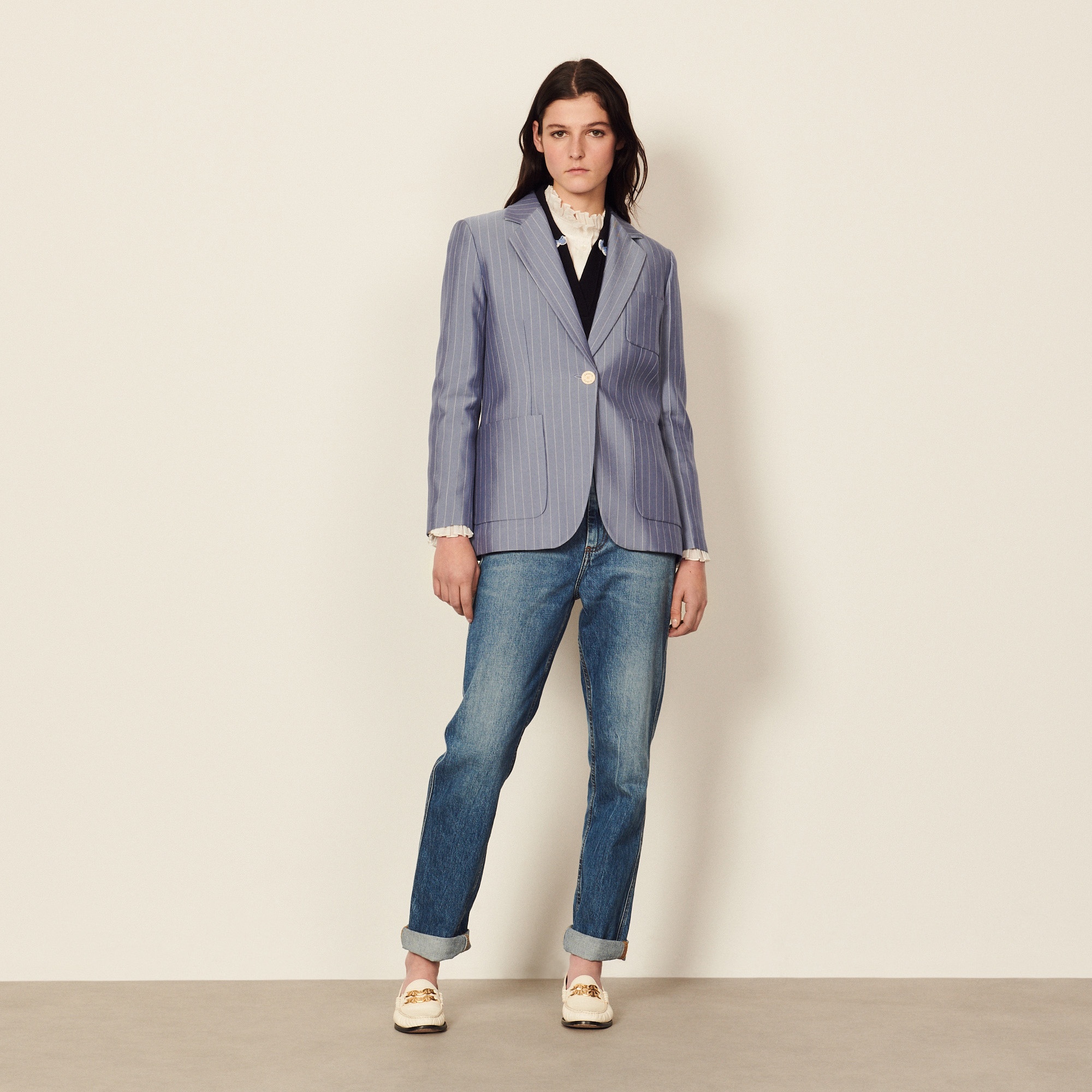 Striped tailored jacket - 6