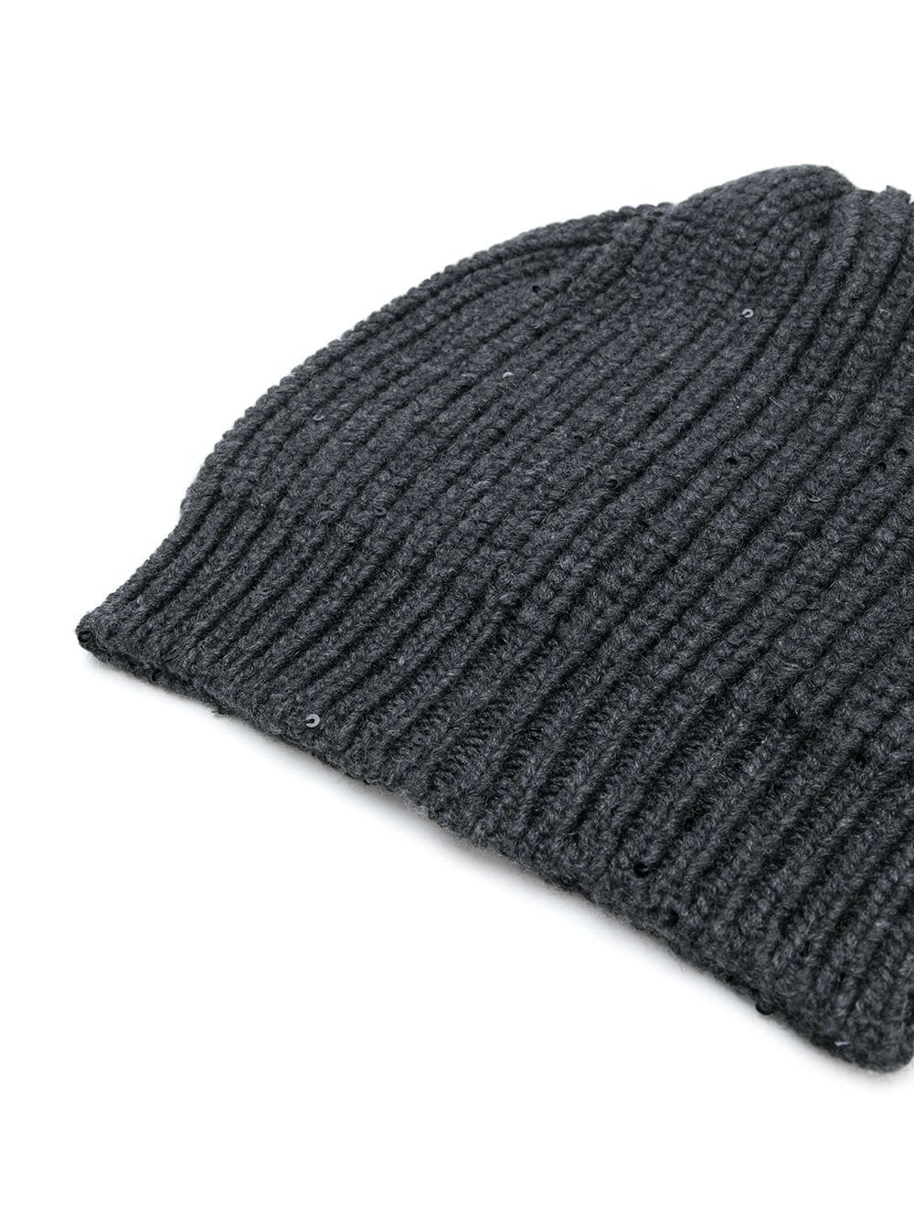 chunky knit beanie - 2