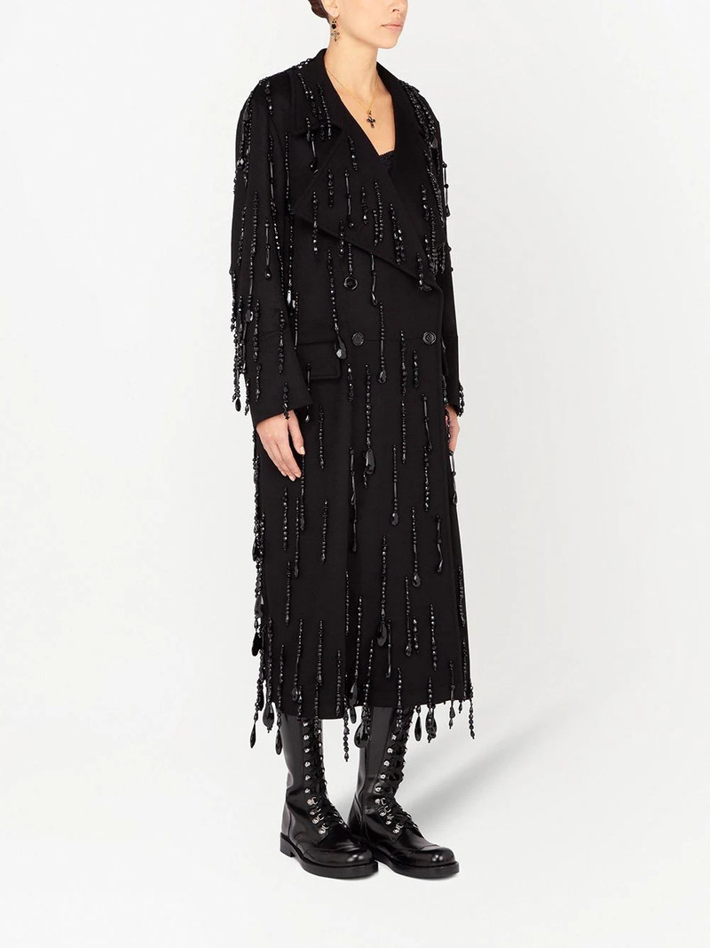 bead-embellished double-breasted coat 3