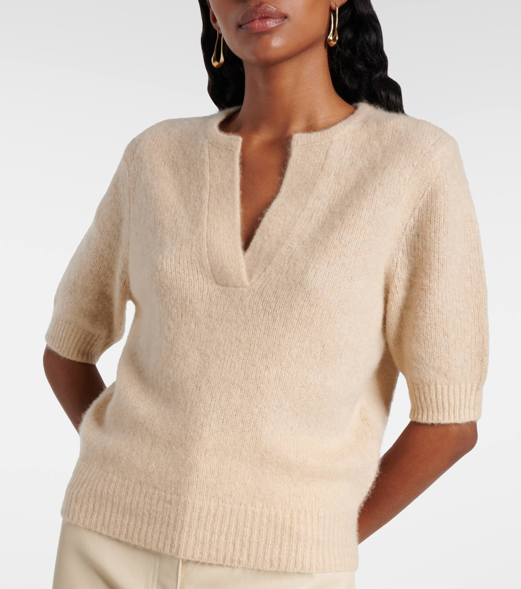 Luxury Love cashmere-blend top - 5