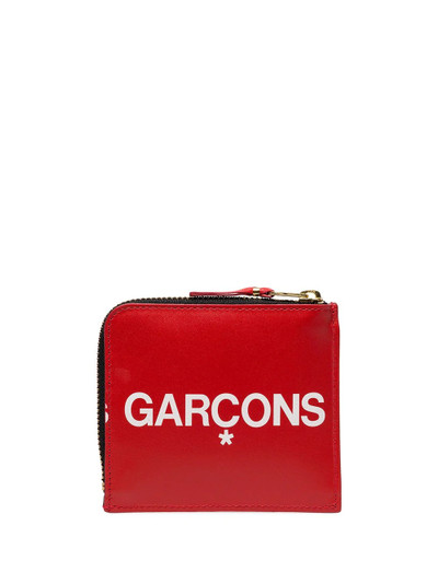 Comme Des Garçons logo printed wallet outlook