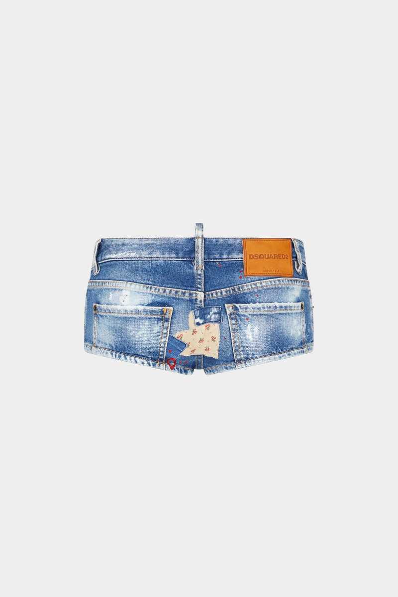 DSQUARED2 MEDIUM WORN OUT BOOTY WASH DENIM HOT PANTS outlook