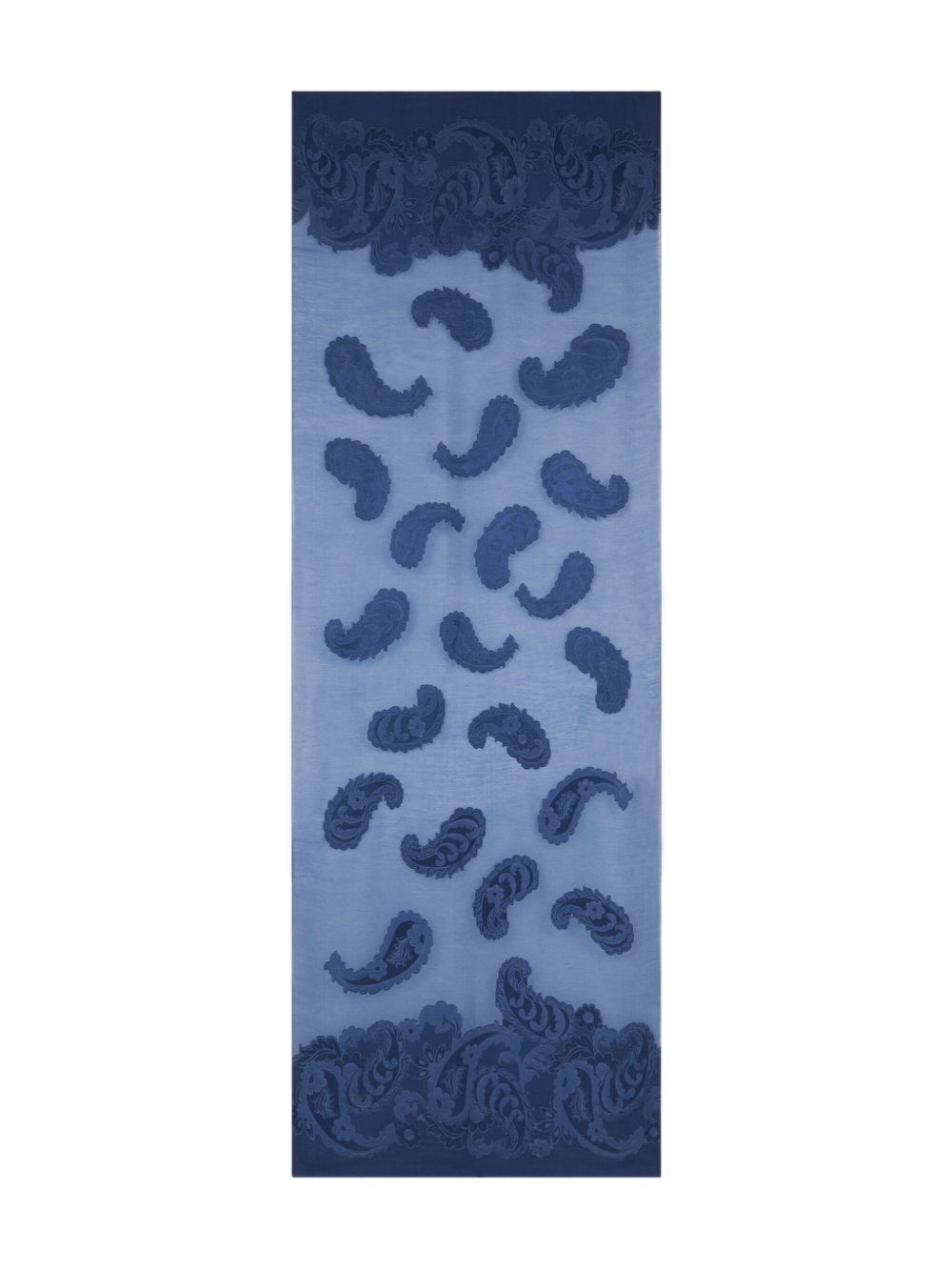 paisley jacquard scarf - 3