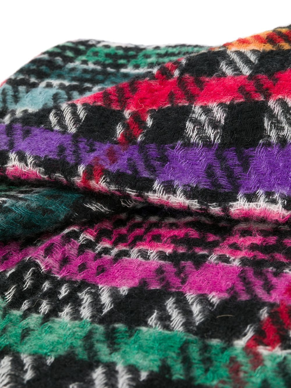 multicolour check scarf - 3